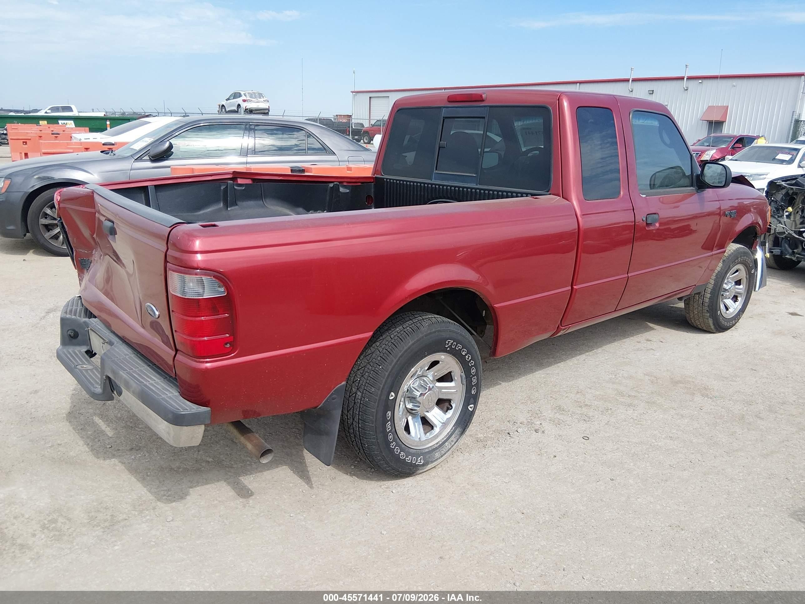2003 Ford Ranger Xlt Red vin: 1FTYR44E03PB03386