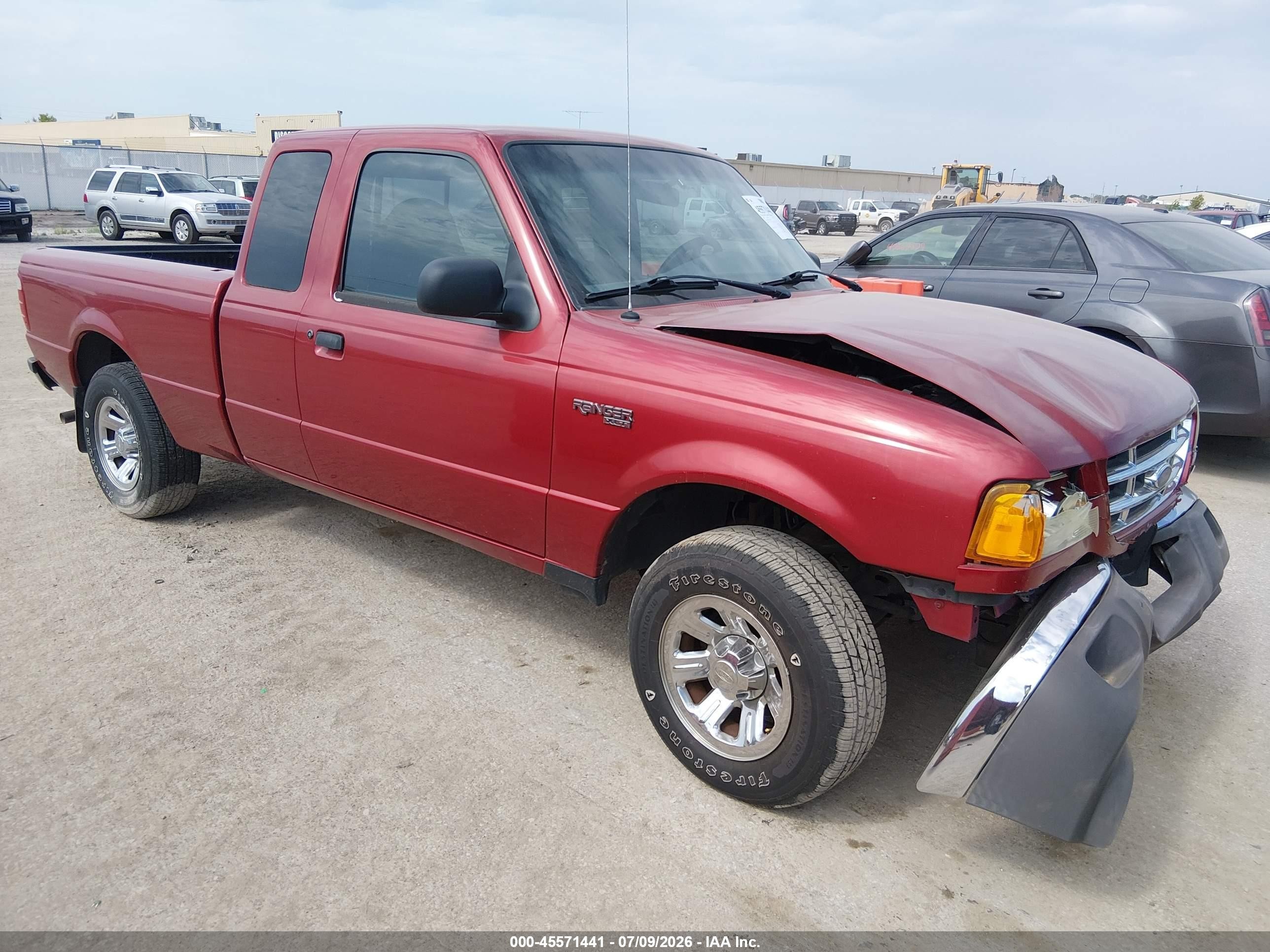2003 Ford Ranger Xlt Red vin: 1FTYR44E03PB03386
