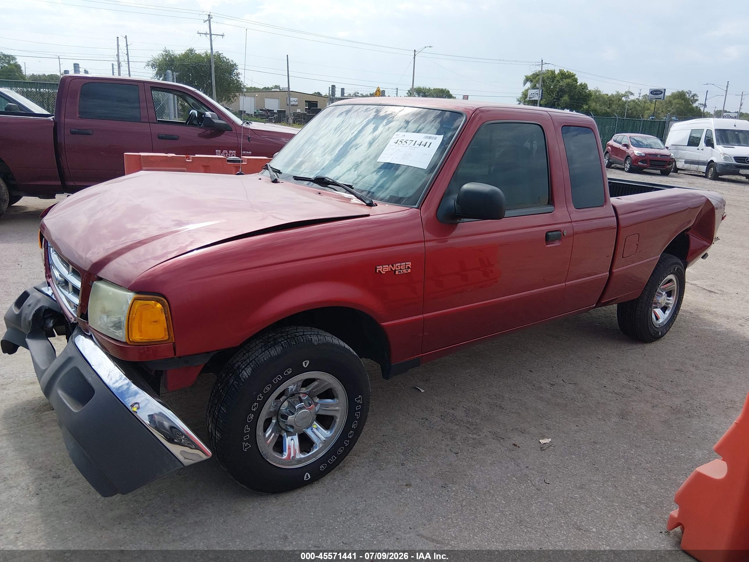 2003 Ford Ranger Xlt Red vin: 1FTYR44E03PB03386
