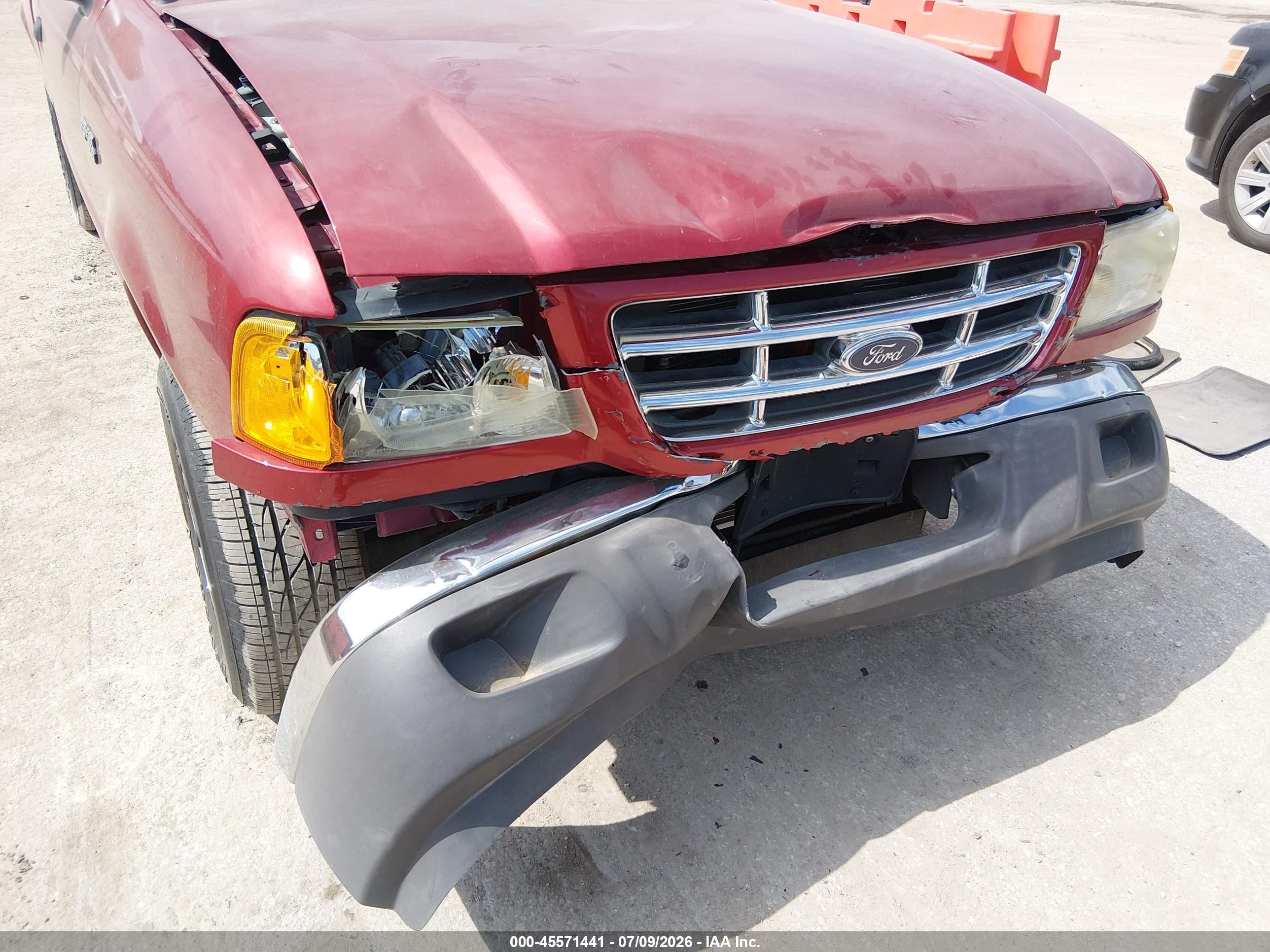 2003 Ford Ranger Xlt Red vin: 1FTYR44E03PB03386