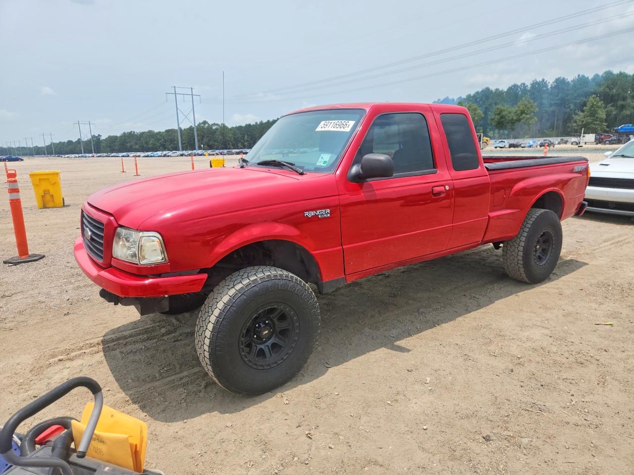 2005 Ford Ranger Super Cab Красный vin: 1FTYR44E15PA53469