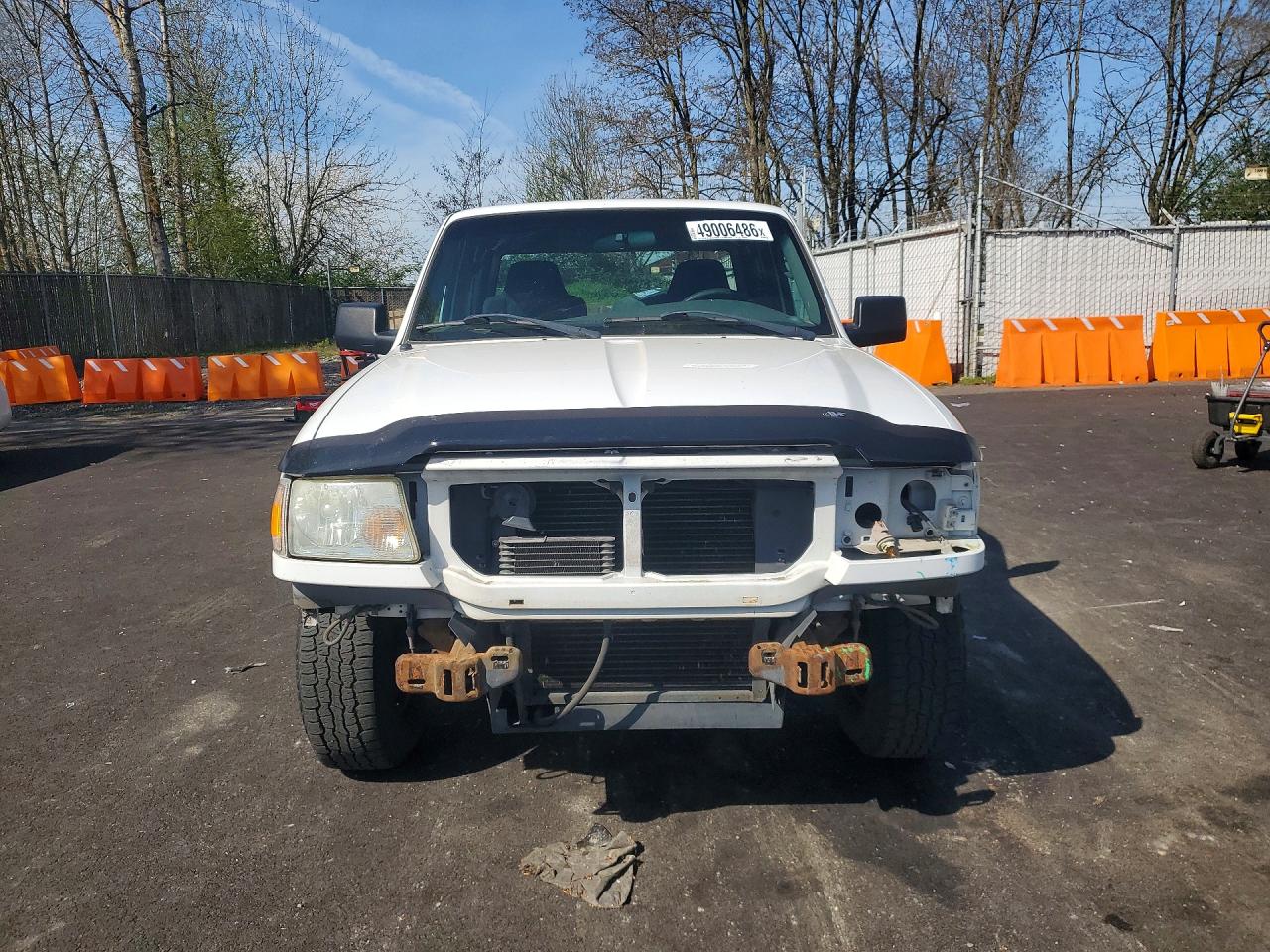 2007 Ford Ranger Super Cab White vin: 1FTYR44E17PA99354