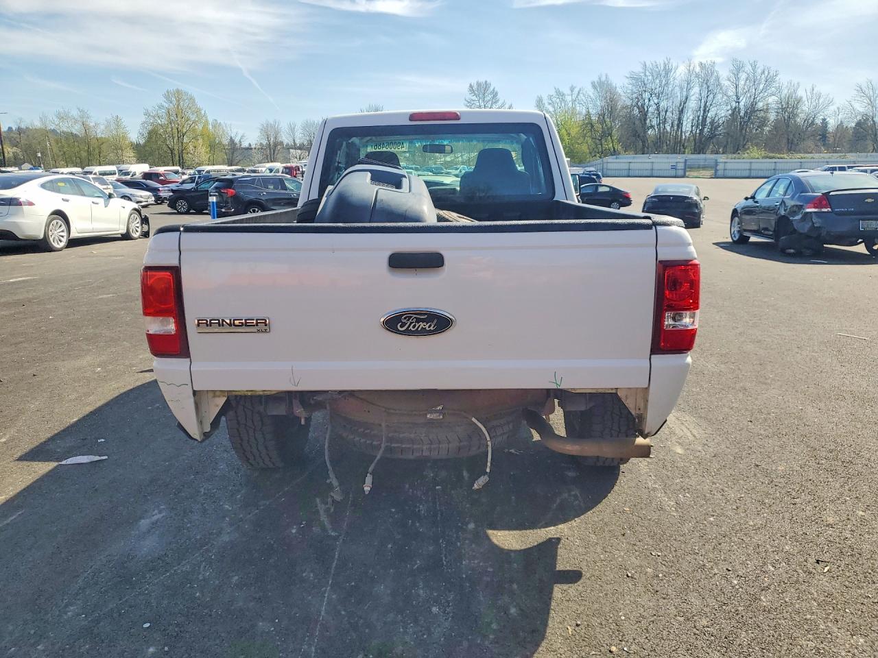 2007 Ford Ranger Super Cab White vin: 1FTYR44E17PA99354