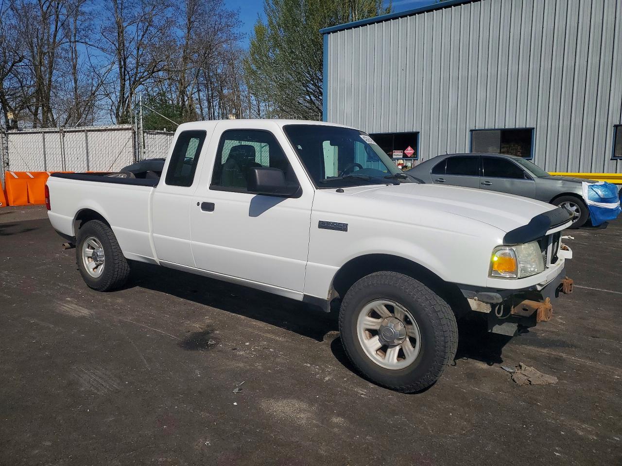 2007 Ford Ranger Super Cab White vin: 1FTYR44E17PA99354
