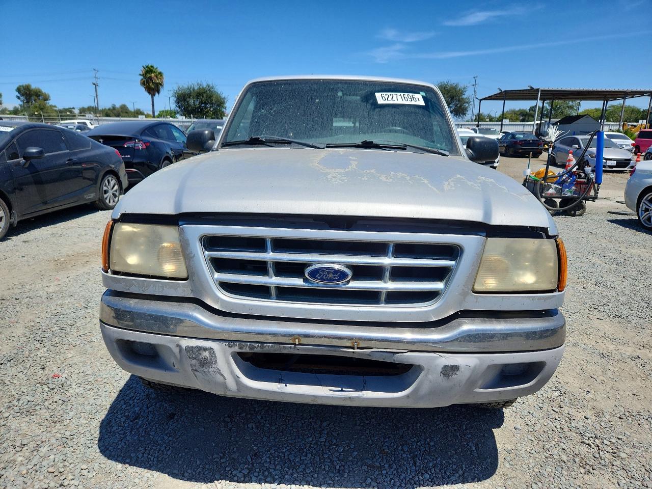 2002 Ford Ranger Super Cab Gray vin: 1FTYR44E22PA76173