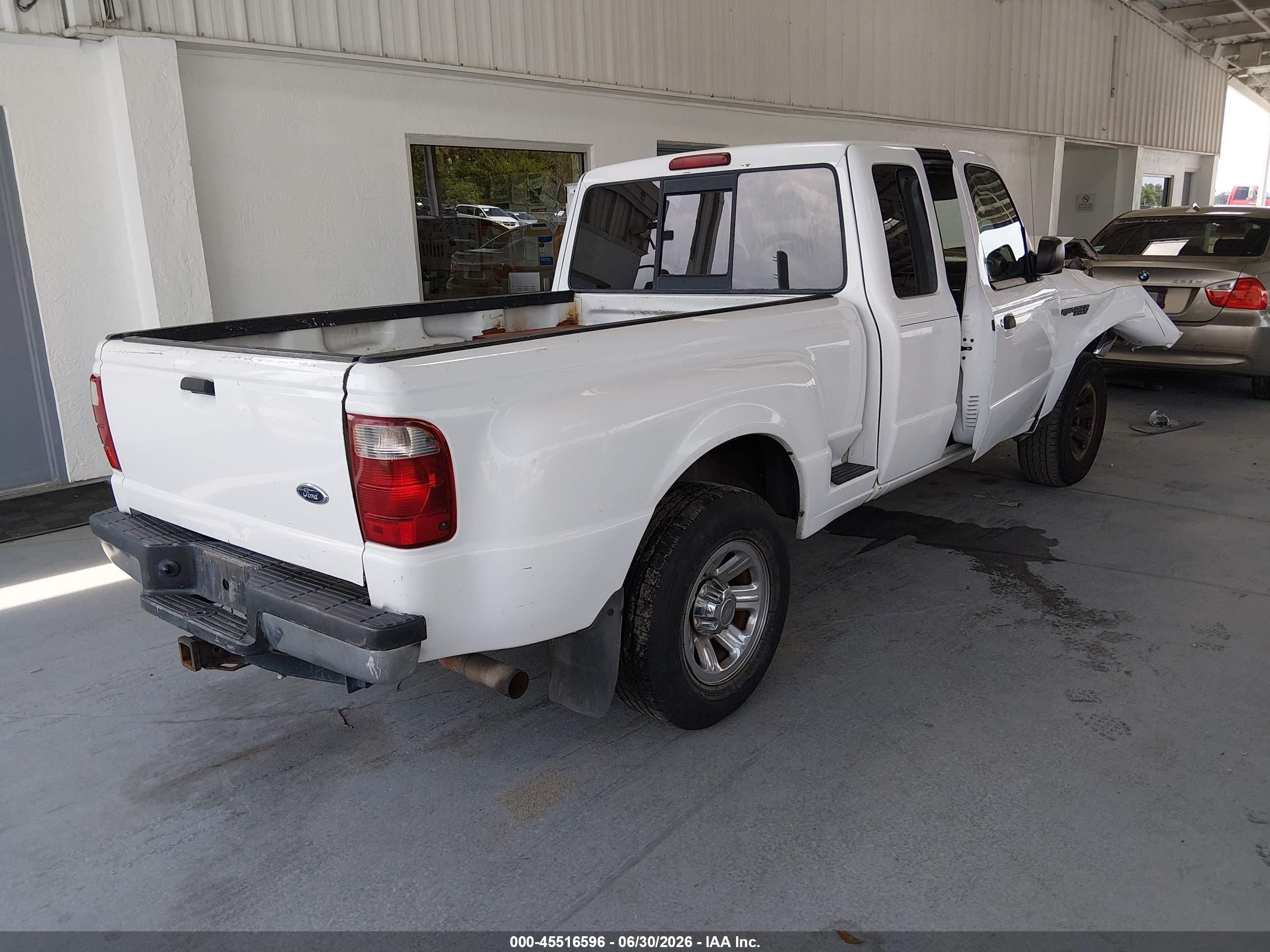2004 Ford Ranger Xlt White vin: 1FTYR44E24PA64107