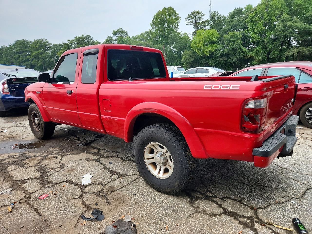 2005 Ford Ranger Super Cab Красный vin: 1FTYR44E25PB02954