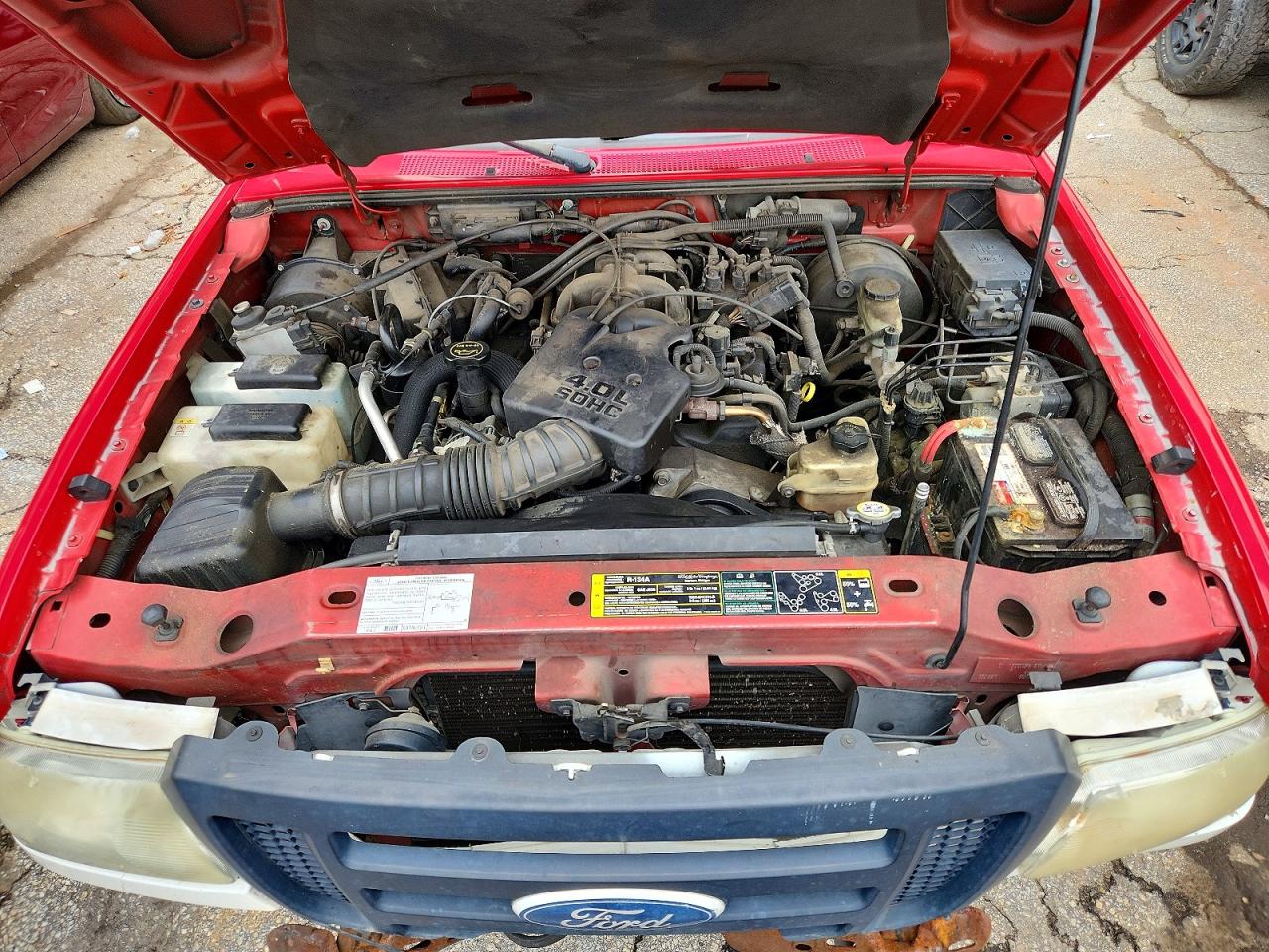 2005 Ford Ranger Super Cab Красный vin: 1FTYR44E25PB02954