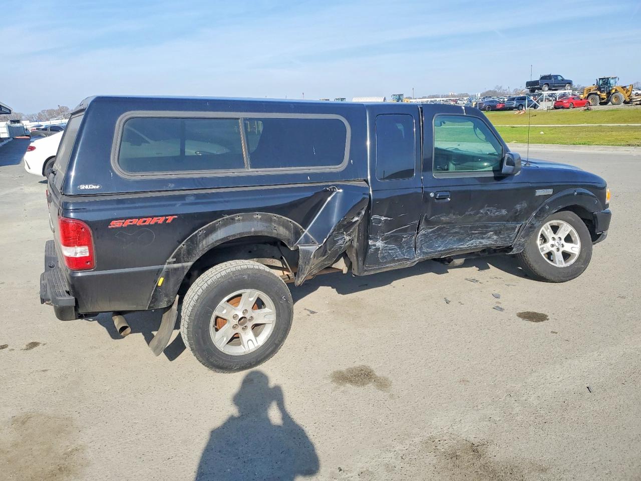 2006 Ford Ranger Super Cab Black vin: 1FTYR44E26PA84179