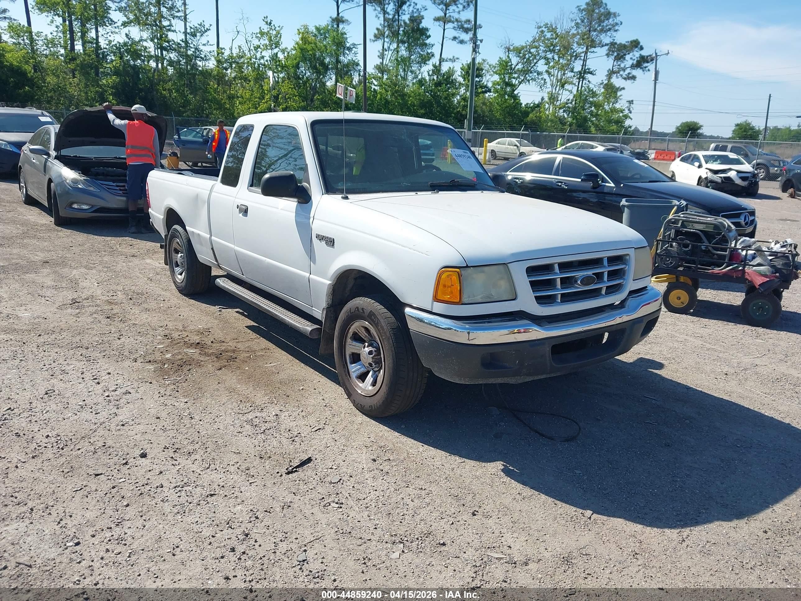 2002 Ford Ranger Xlt White vin: 1FTYR44E32TA78960