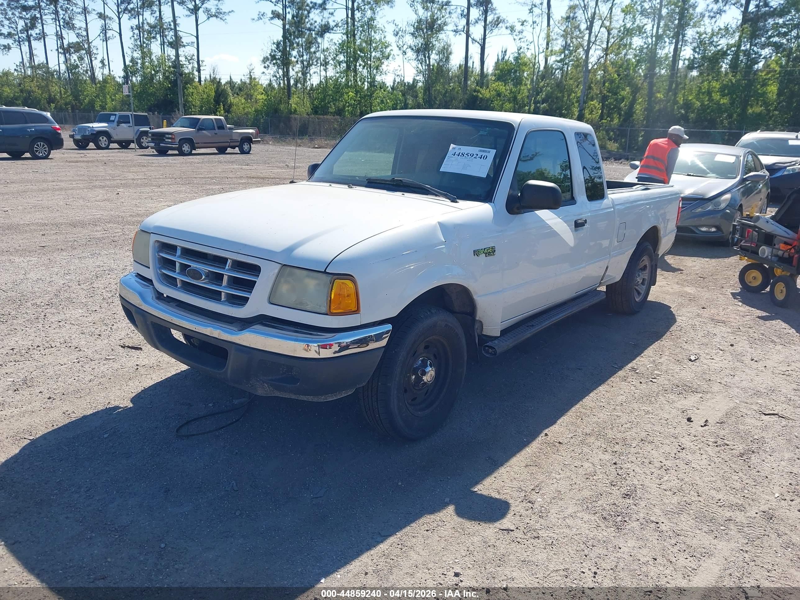 2002 Ford Ranger Xlt White vin: 1FTYR44E32TA78960