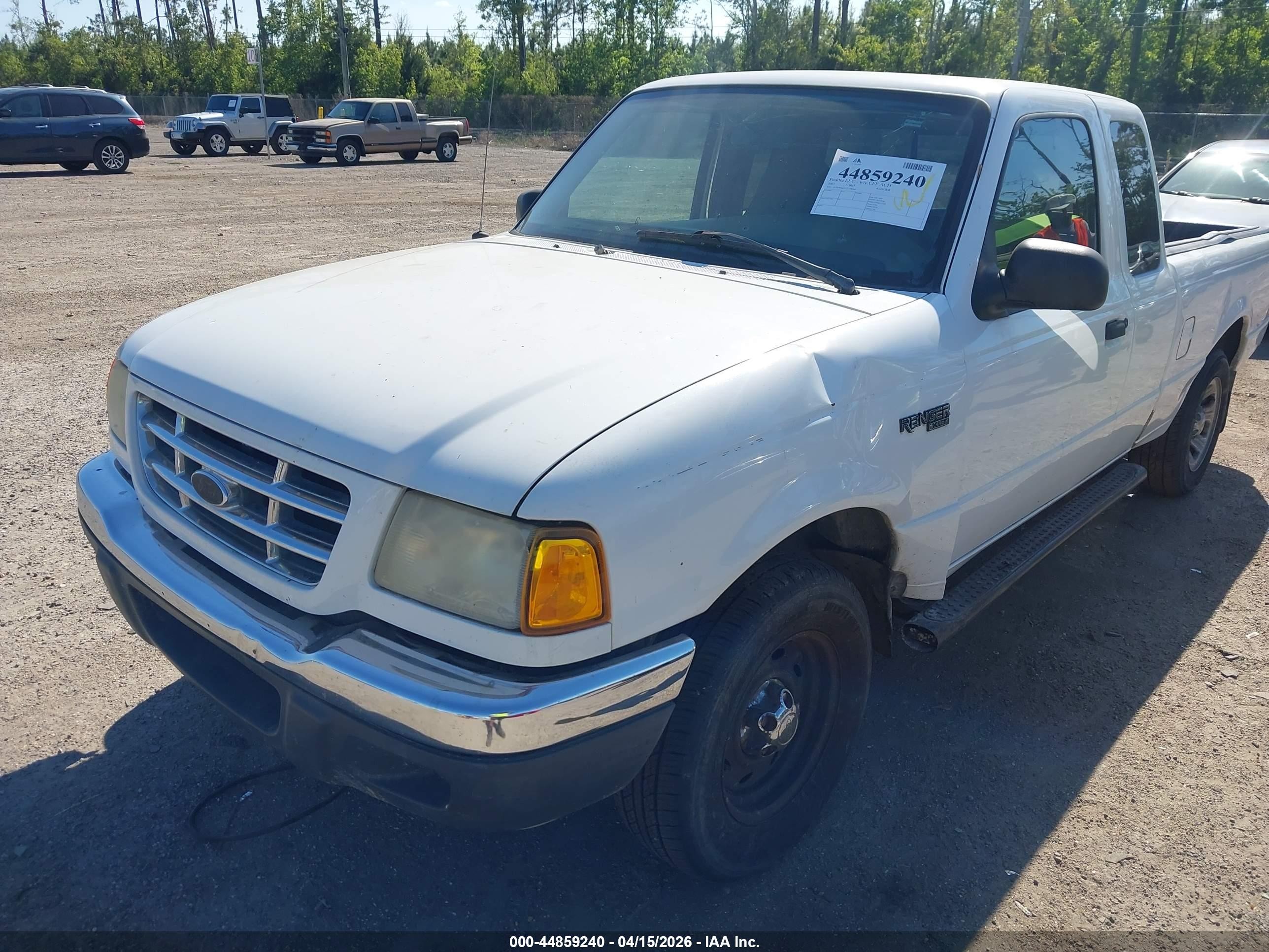2002 Ford Ranger Xlt White vin: 1FTYR44E32TA78960