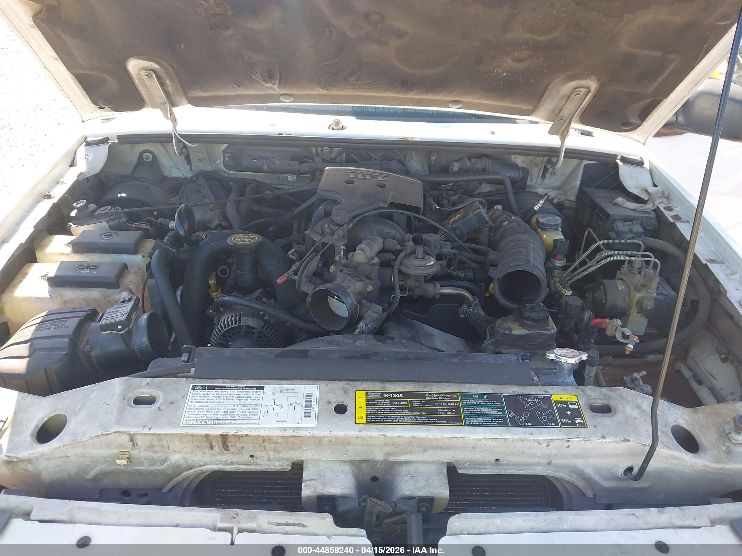 2002 Ford Ranger Xlt White vin: 1FTYR44E32TA78960