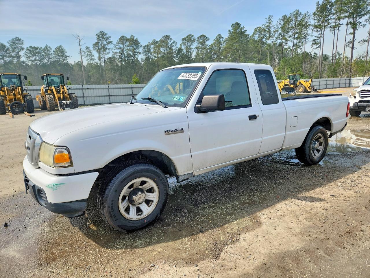 2008 Ford Ranger Super Cab White vin: 1FTYR44E38PA11115