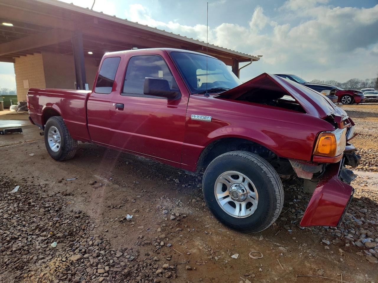 2009 Ford Ranger Super Cab Red vin: 1FTYR44E39PA41099