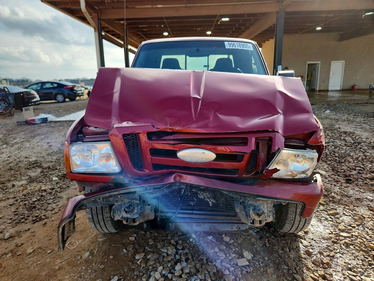2009 Ford Ranger Super Cab Red vin: 1FTYR44E39PA41099