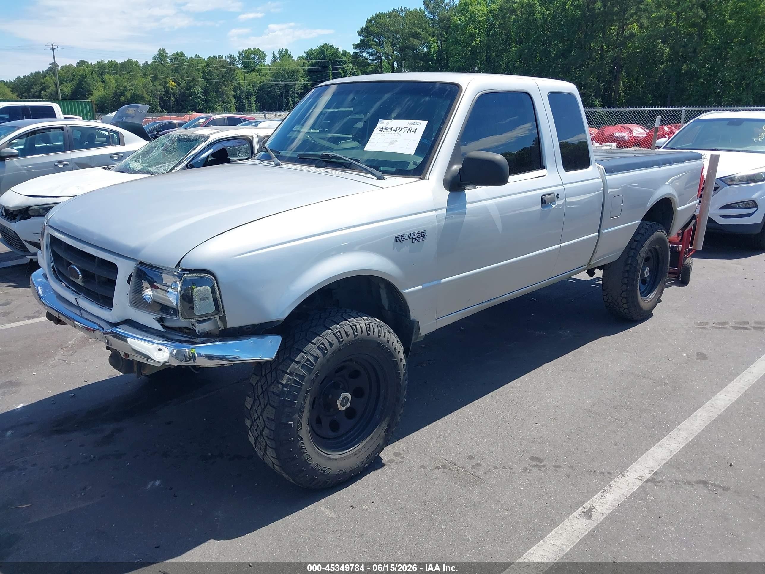 2002 Ford Ranger Xlt Silver vin: 1FTYR44E42TA51508