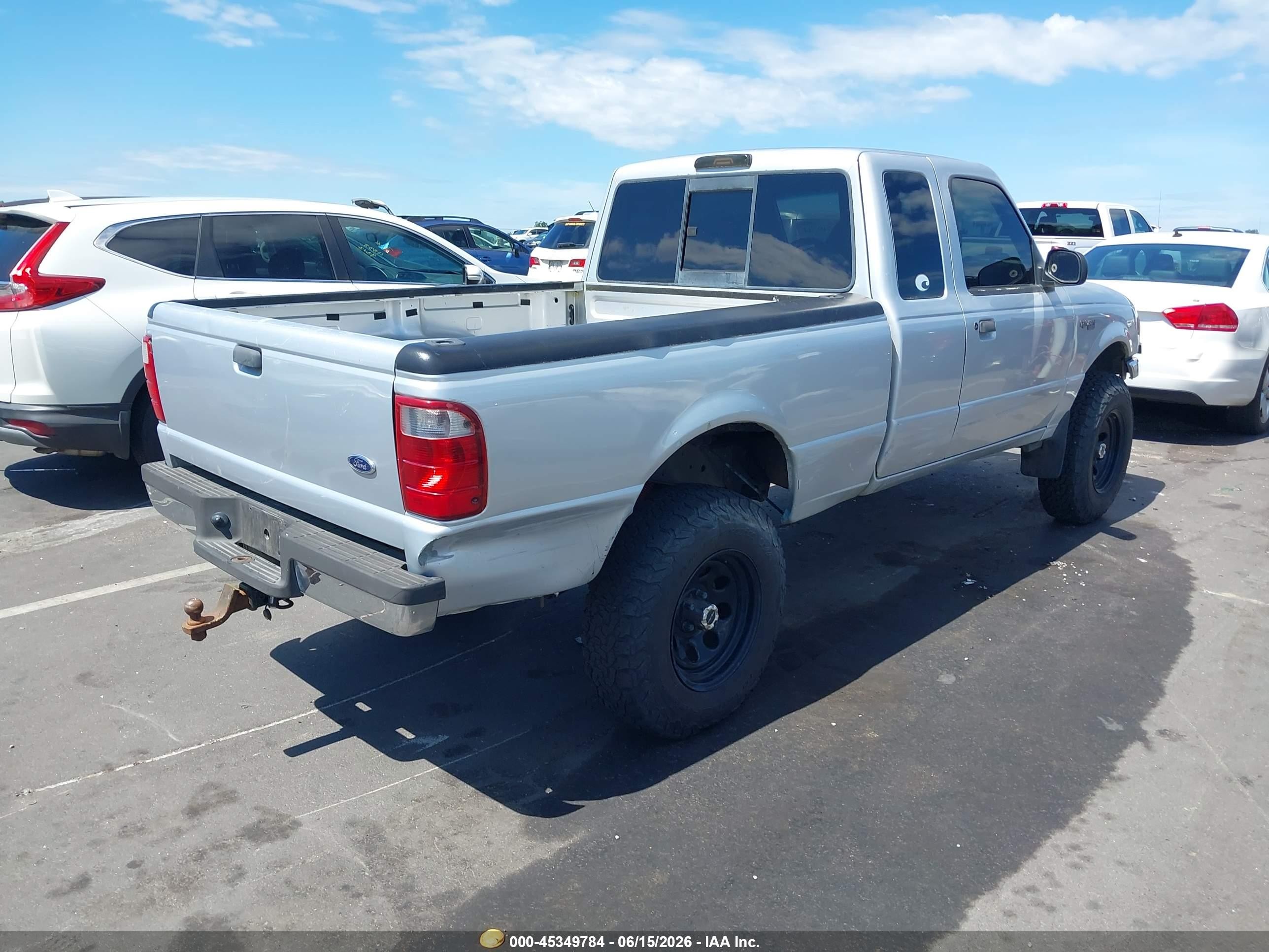 2002 Ford Ranger Xlt Silver vin: 1FTYR44E42TA51508