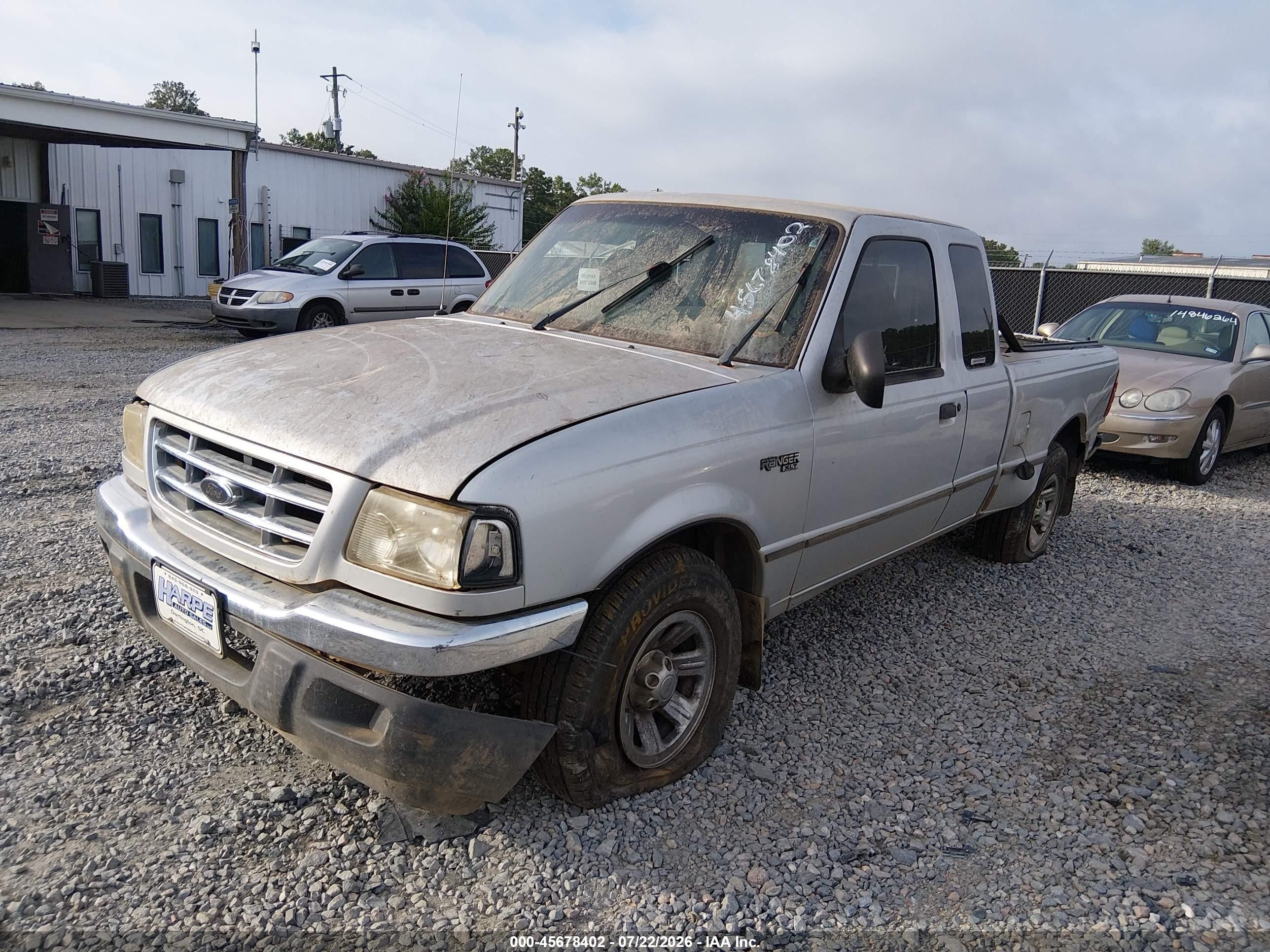 2002 Ford Ranger Xlt Silver vin: 1FTYR44E42TA65733