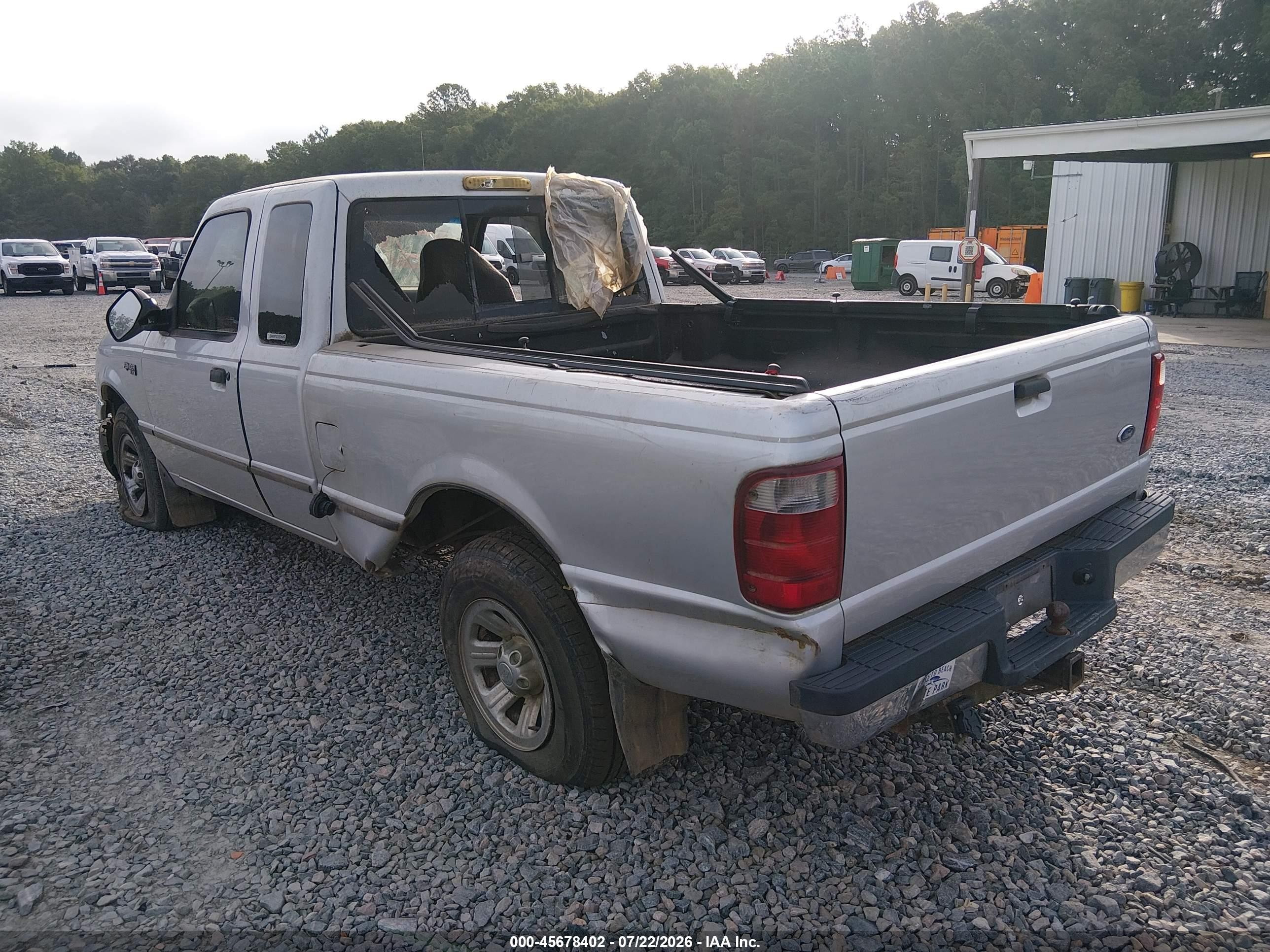 2002 Ford Ranger Xlt Silver vin: 1FTYR44E42TA65733