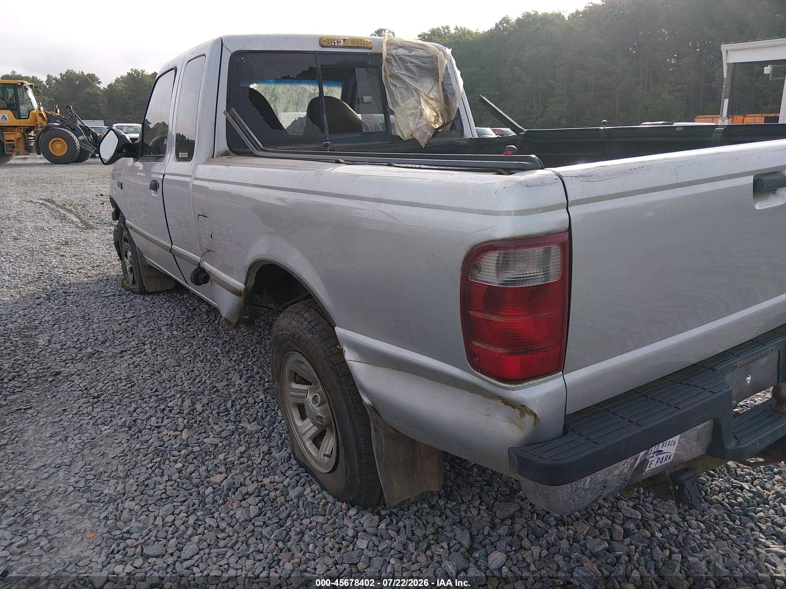 2002 Ford Ranger Xlt Silver vin: 1FTYR44E42TA65733