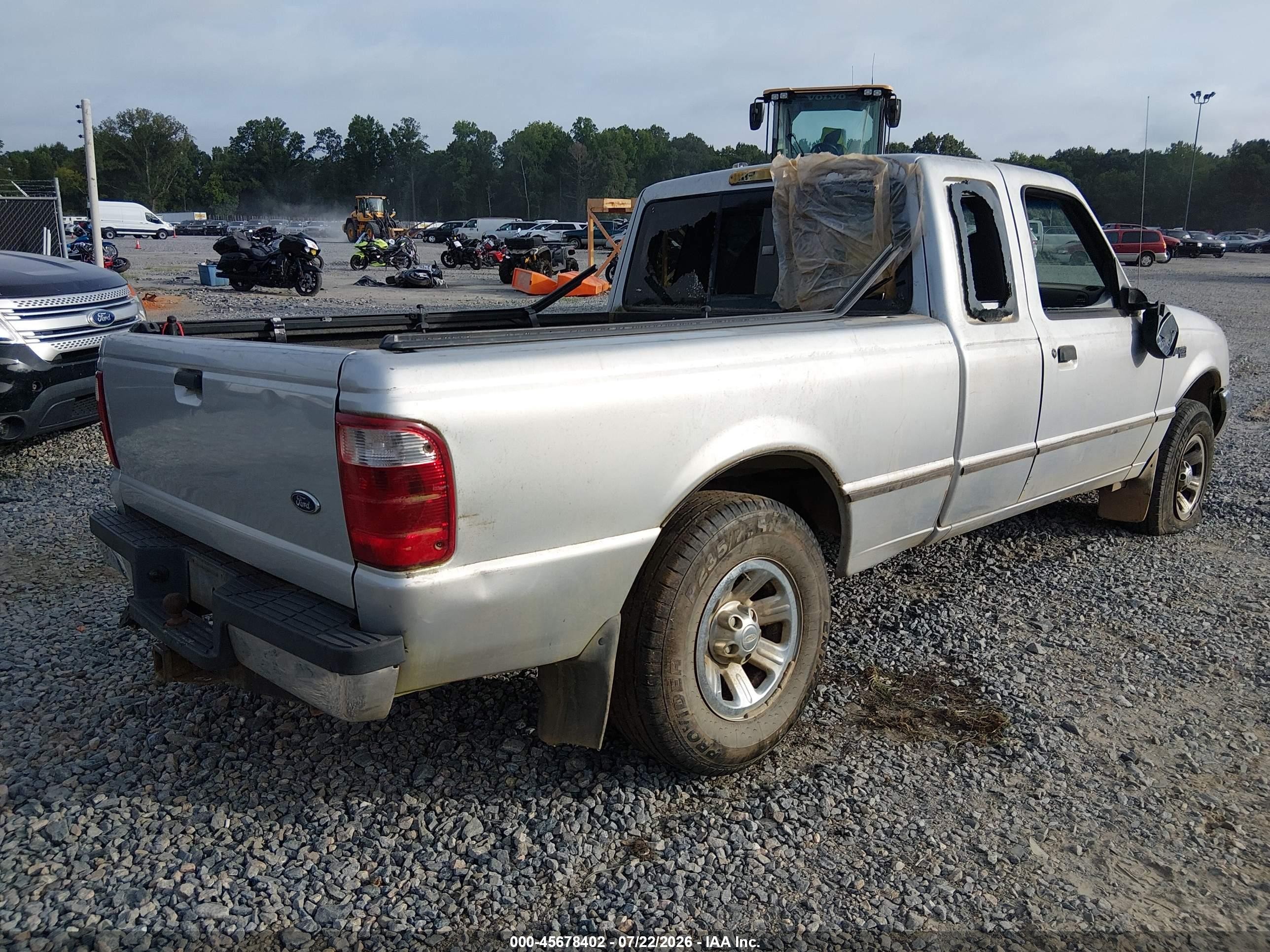 2002 Ford Ranger Xlt Silver vin: 1FTYR44E42TA65733