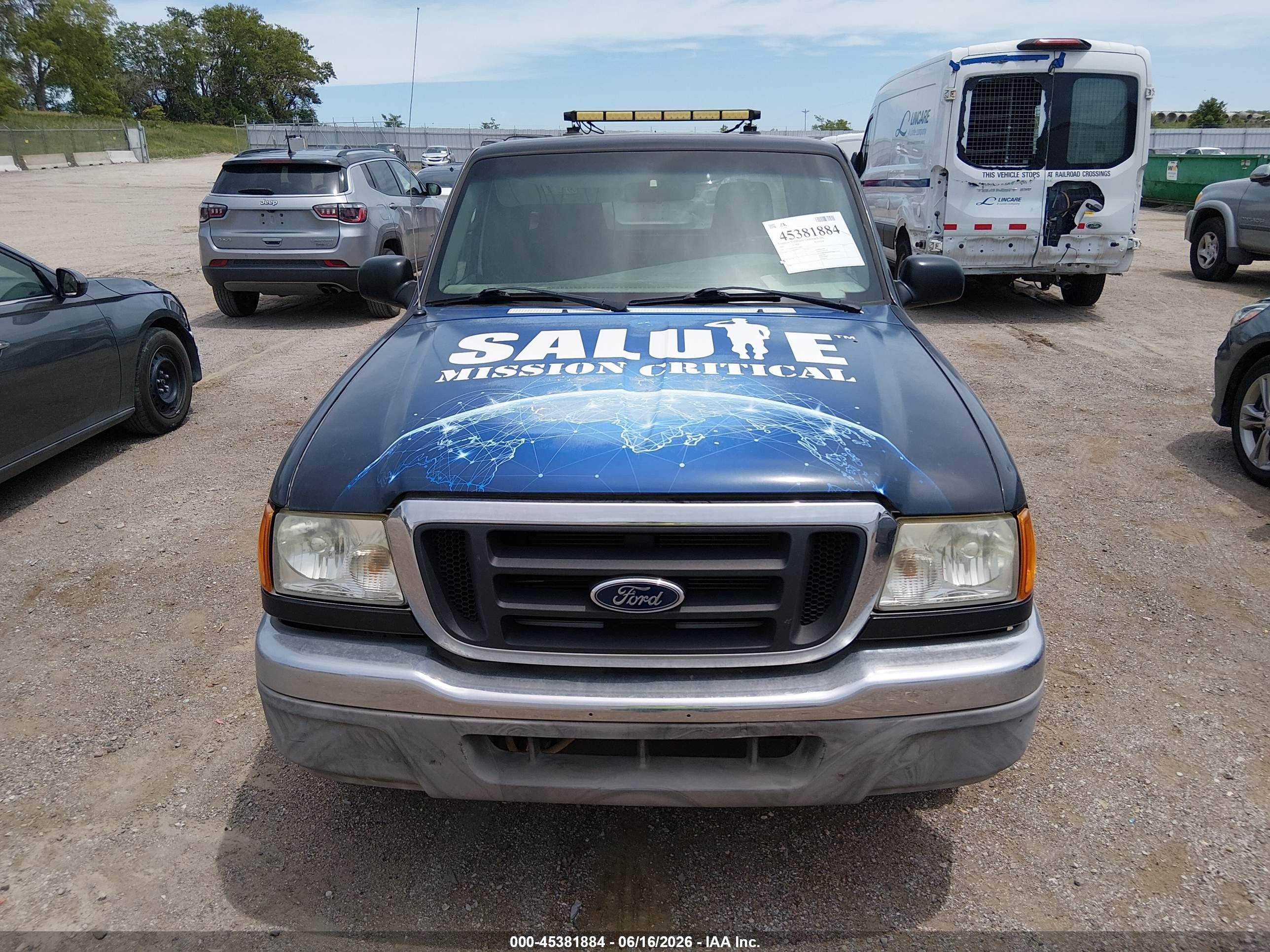 2005 Ford Ranger Edge/stx/xlt Blue vin: 1FTYR44E45PA10860