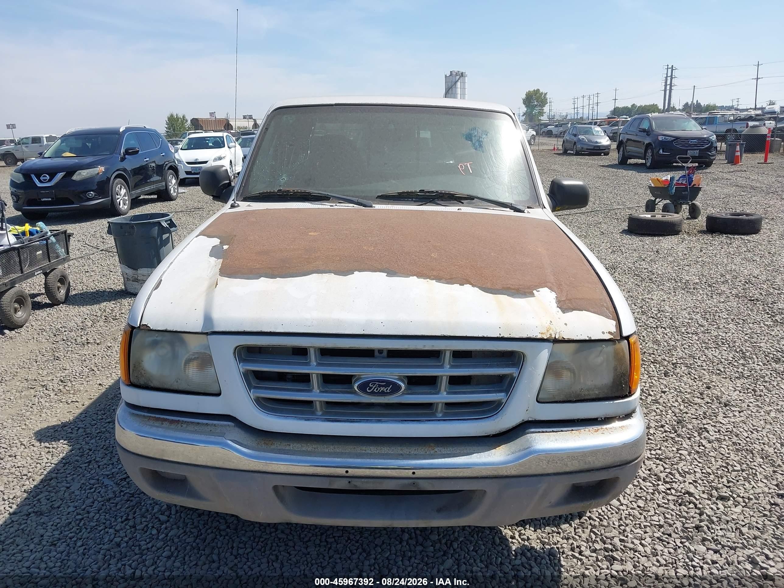 2002 Ford Ranger Xlt White vin: 1FTYR44E52PA67743