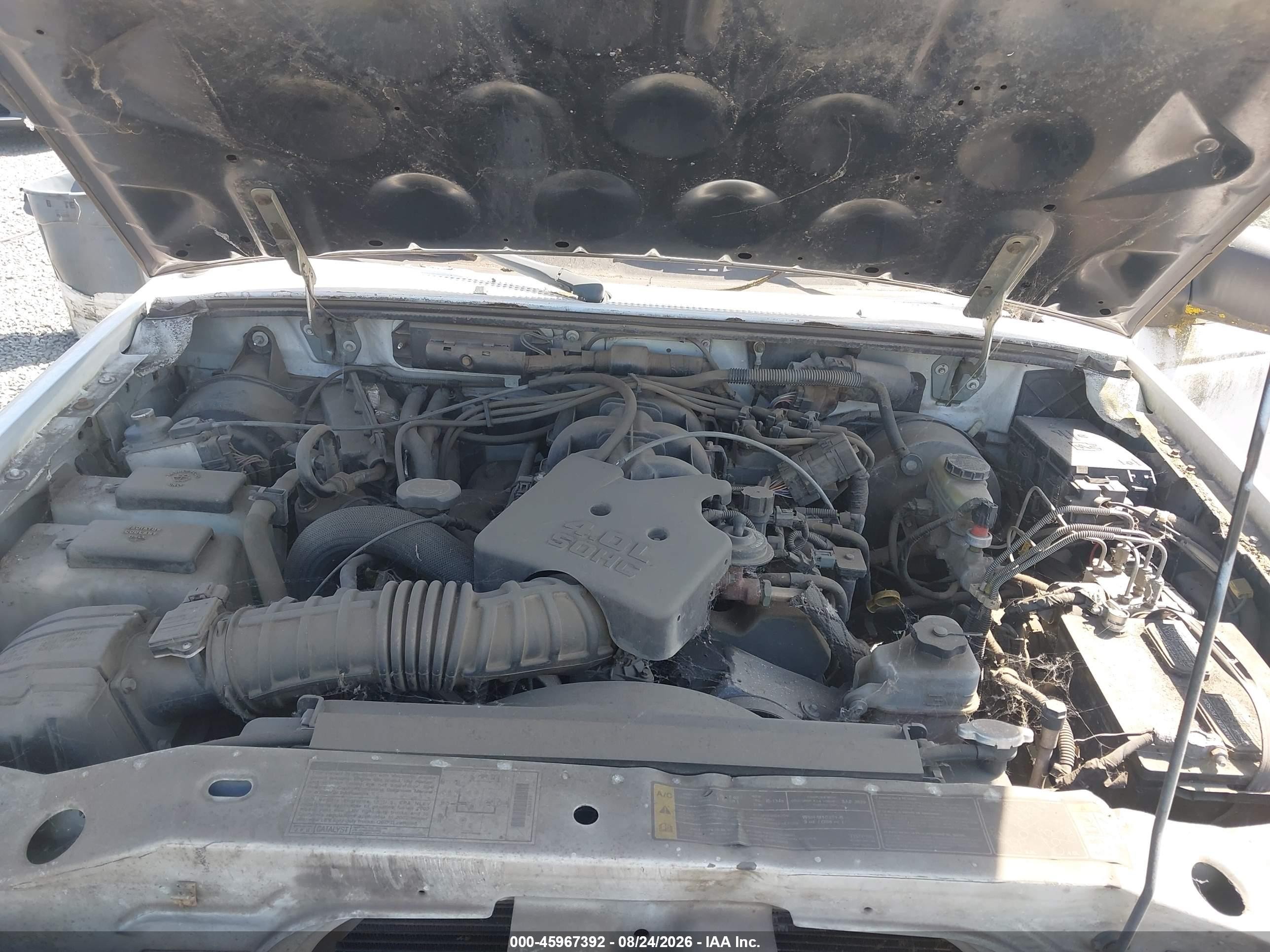 2002 Ford Ranger Xlt White vin: 1FTYR44E52PA67743