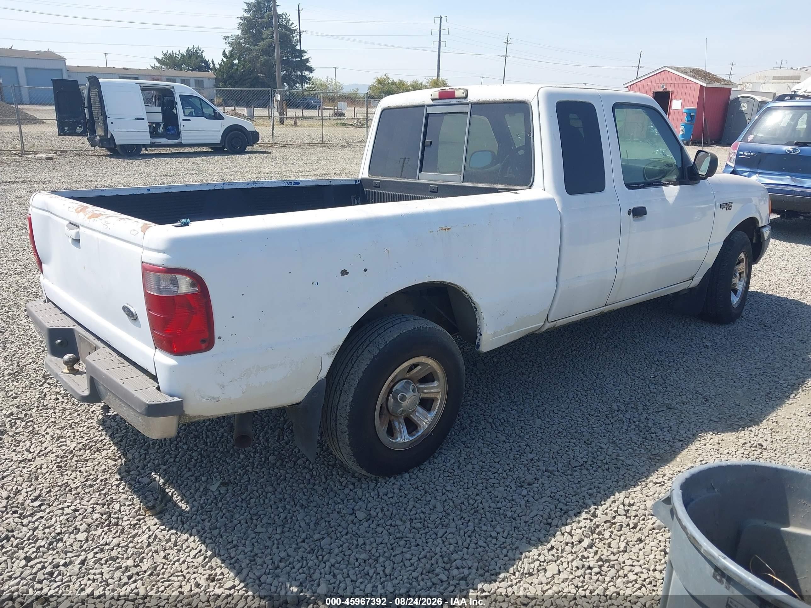 2002 Ford Ranger Xlt White vin: 1FTYR44E52PA67743