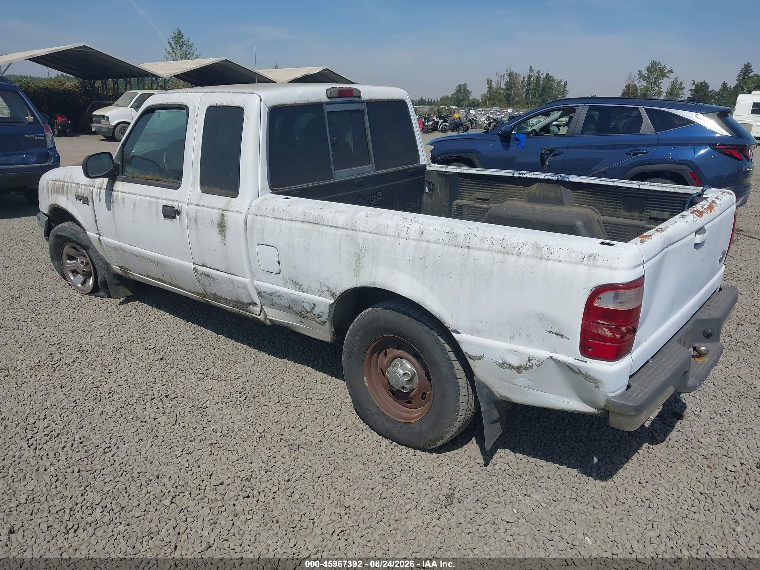 2002 Ford Ranger Xlt White vin: 1FTYR44E52PA67743