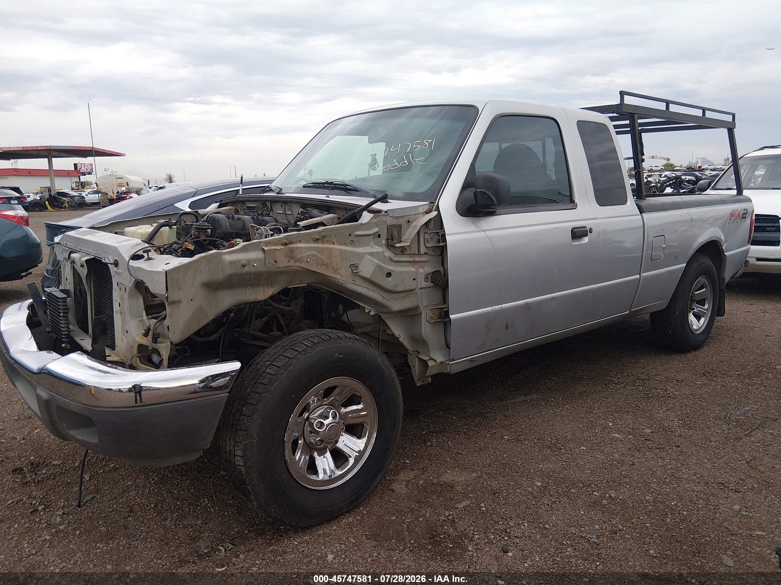 2002 Ford Ranger Xlt Silver vin: 1FTYR44E52PB62707