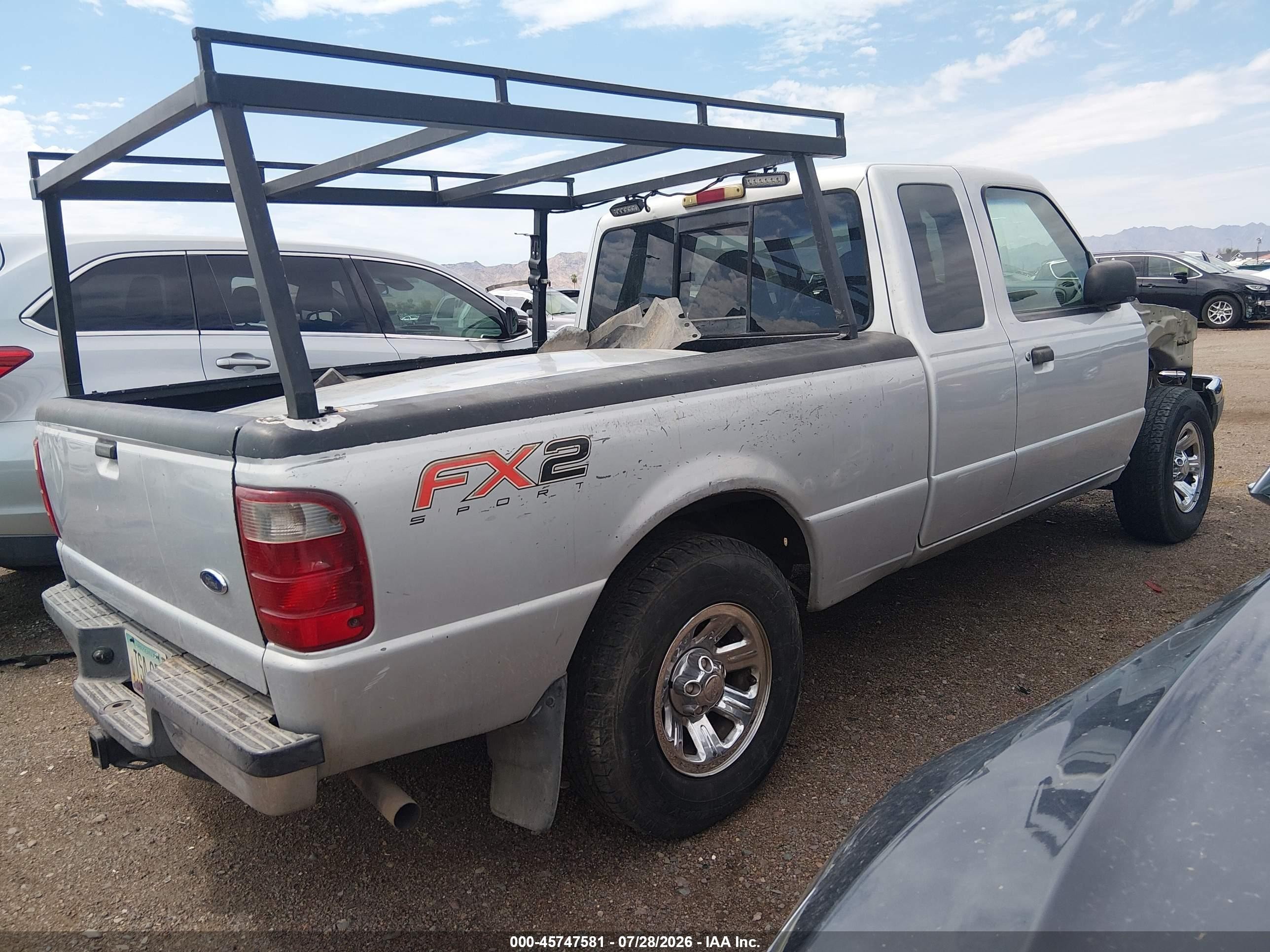 2002 Ford Ranger Xlt Silver vin: 1FTYR44E52PB62707