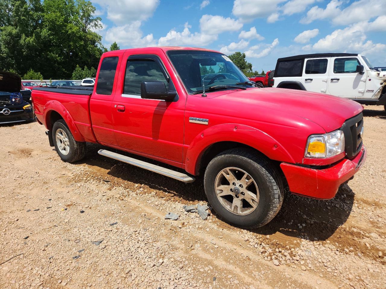 2006 Ford Ranger Super Cab Red vin: 1FTYR44E56PA37602