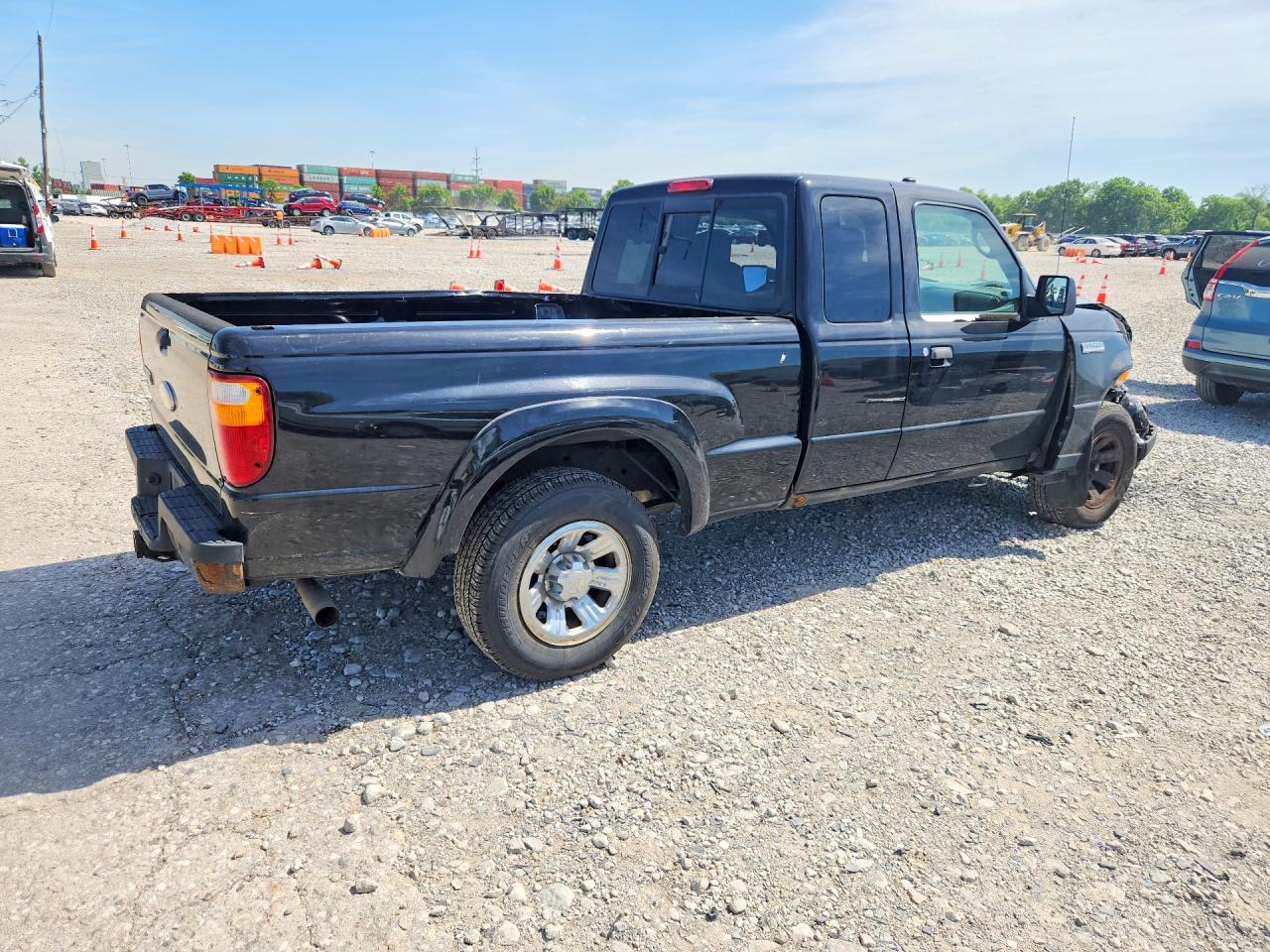 2008 Ford Ranger Super Cab Black vin: 1FTYR44E58PA95793