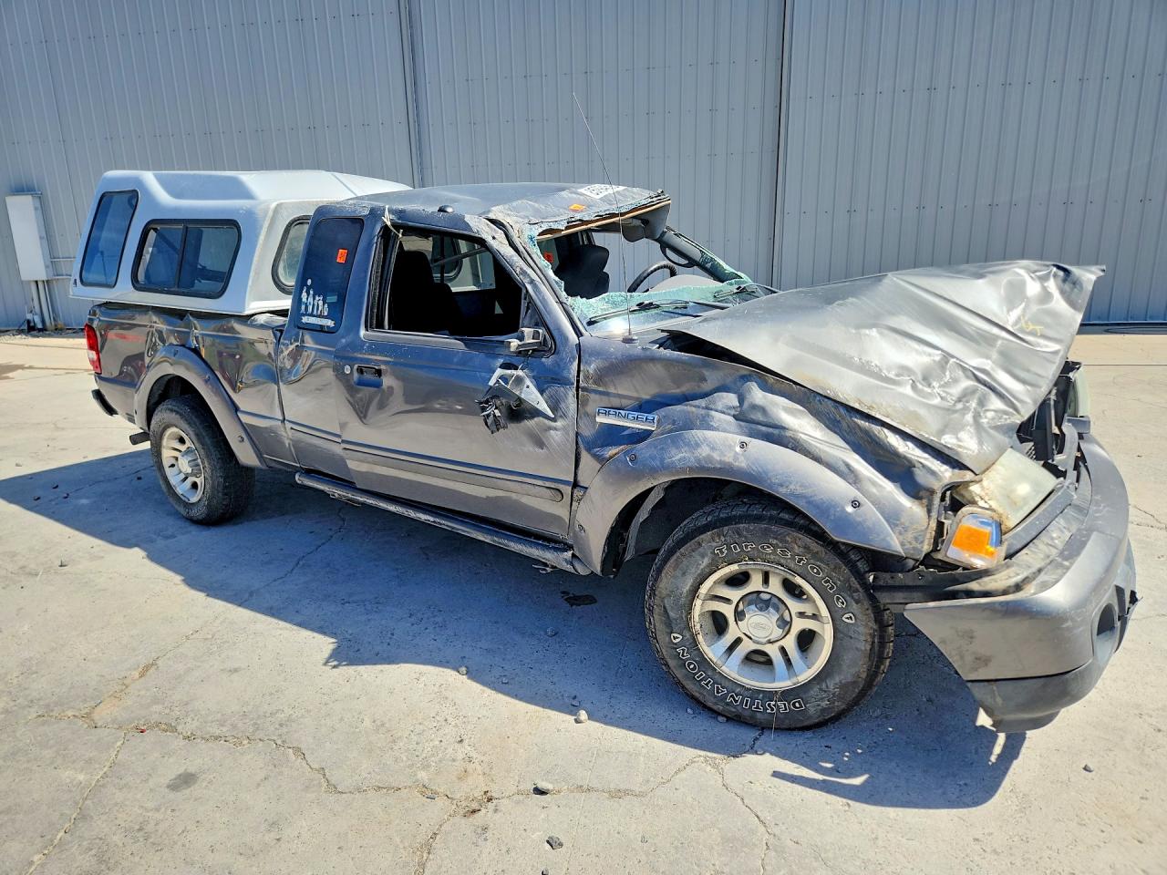 2009 Ford Ranger Super Cab Серый vin: 1FTYR44E59PA06967