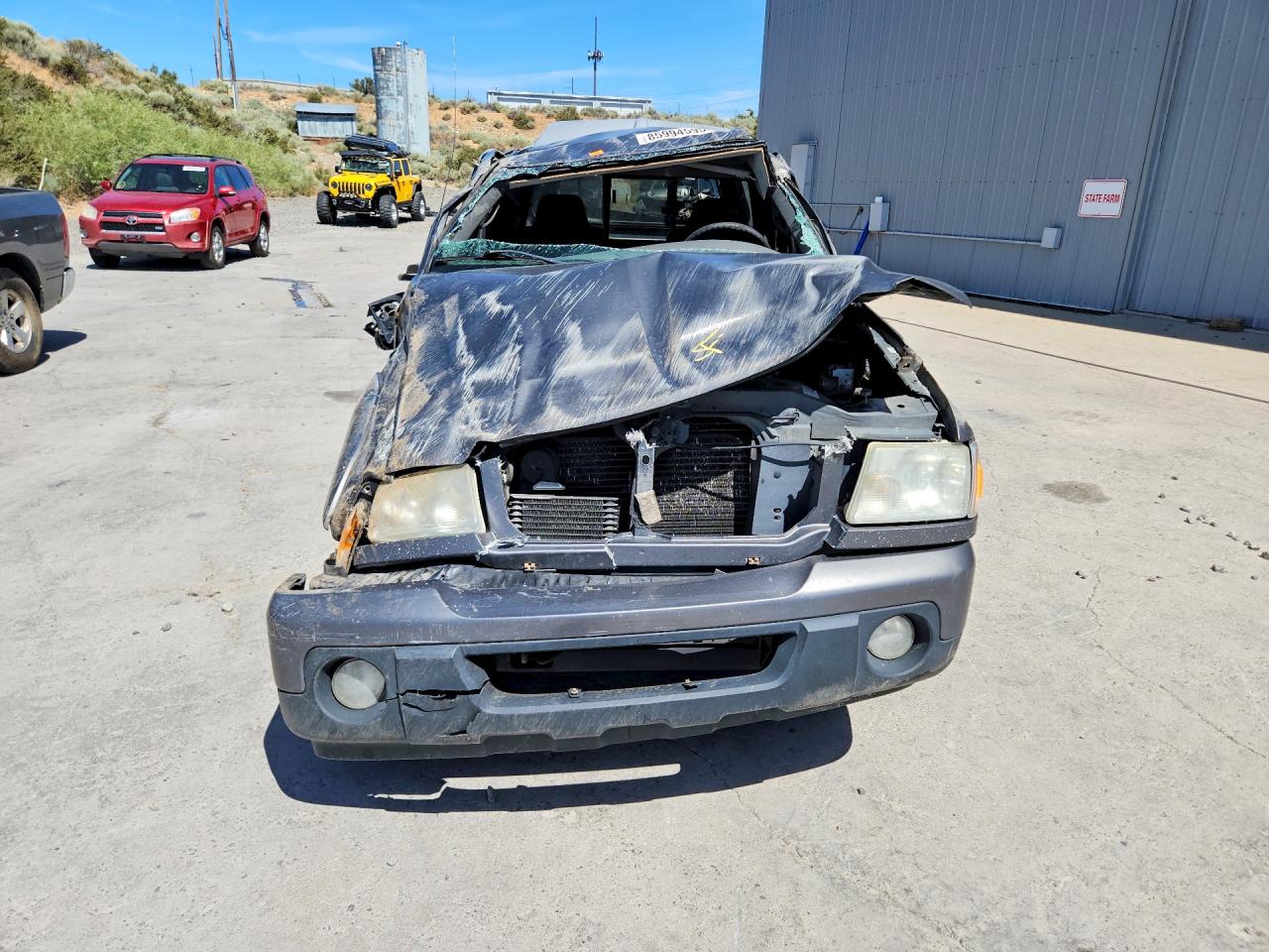 2009 Ford Ranger Super Cab Серый vin: 1FTYR44E59PA06967