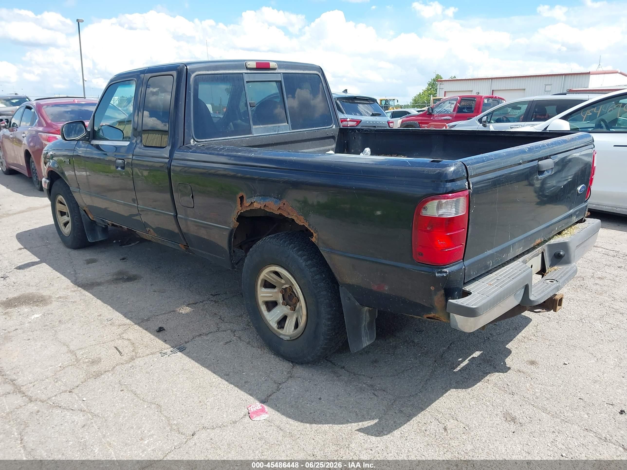 2002 Ford Ranger Xlt Black vin: 1FTYR44E62TA07140