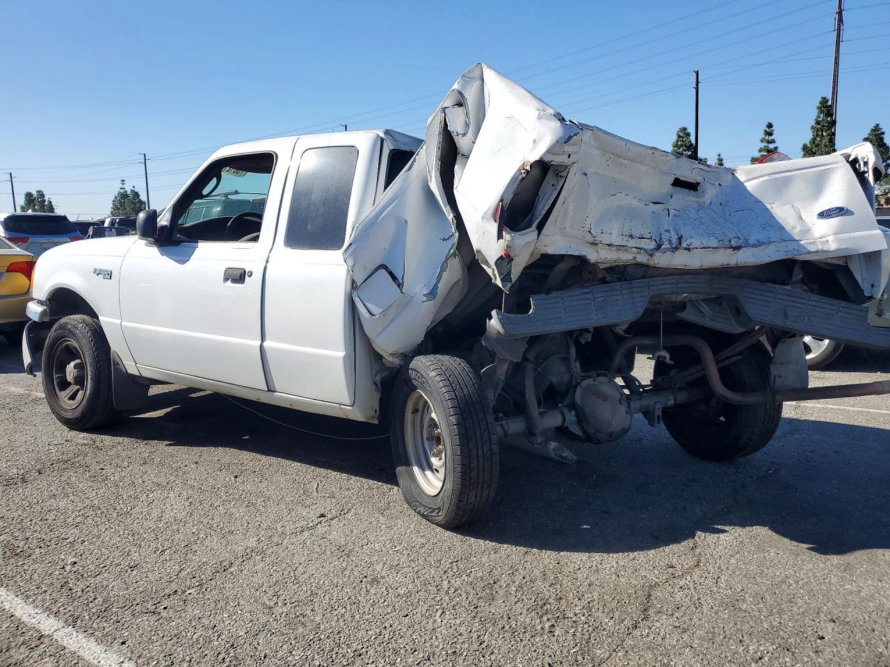 2003 Ford Ranger Super Cab White vin: 1FTYR44E63PA26085