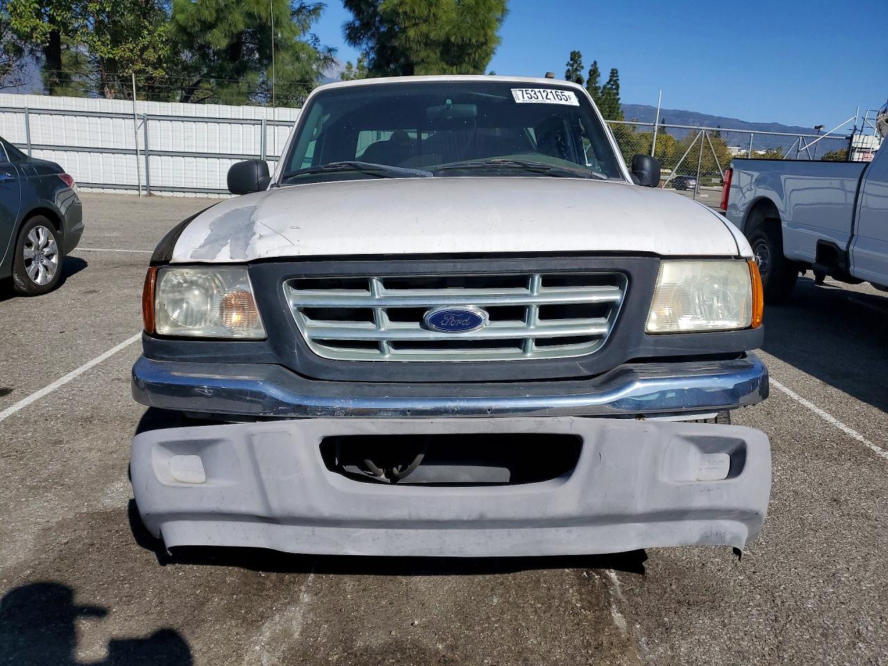 2003 Ford Ranger Super Cab White vin: 1FTYR44E63PA26085