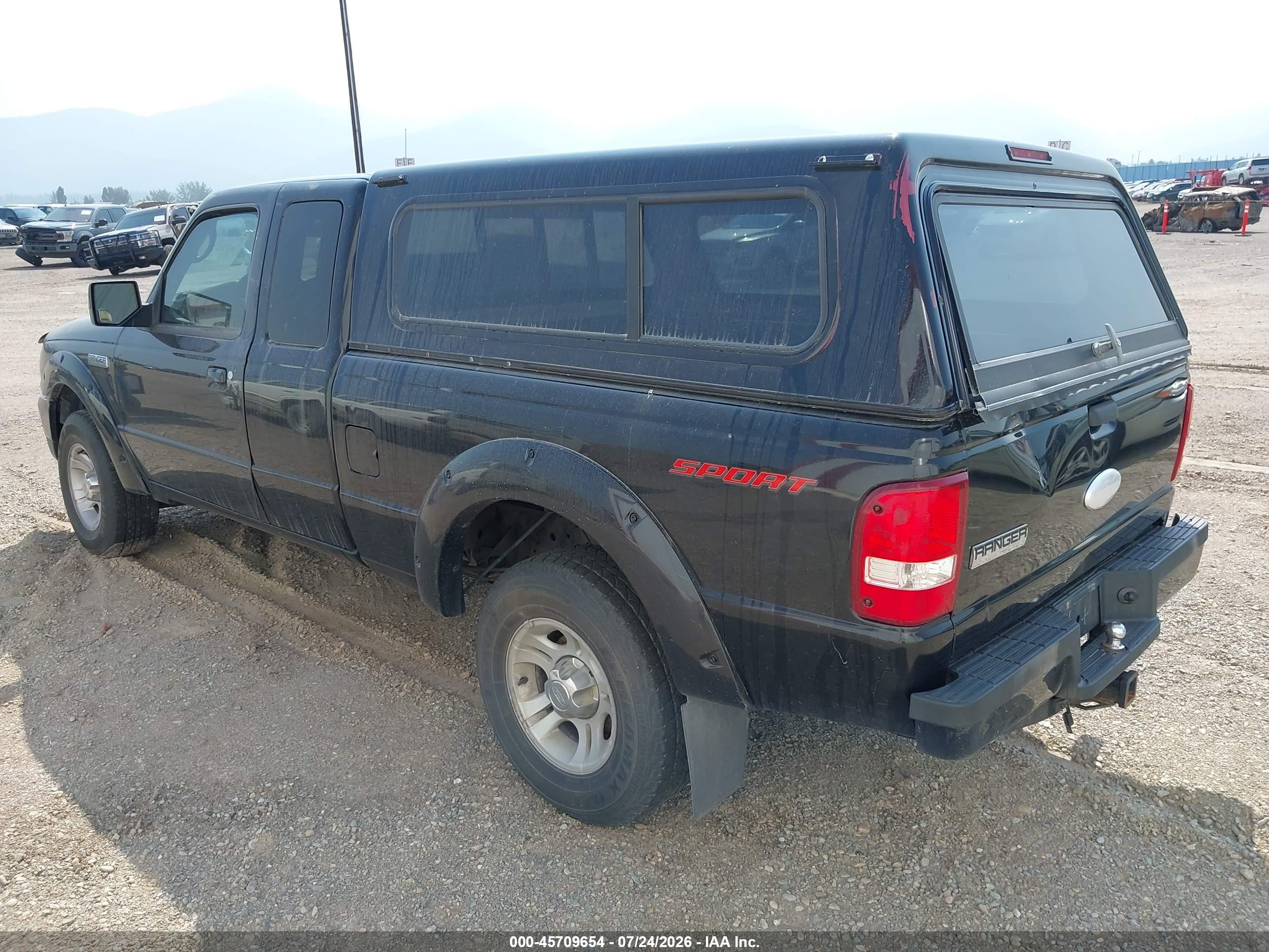 2009 Ford Ranger Sport/xlt Black vin: 1FTYR44E69PA60102