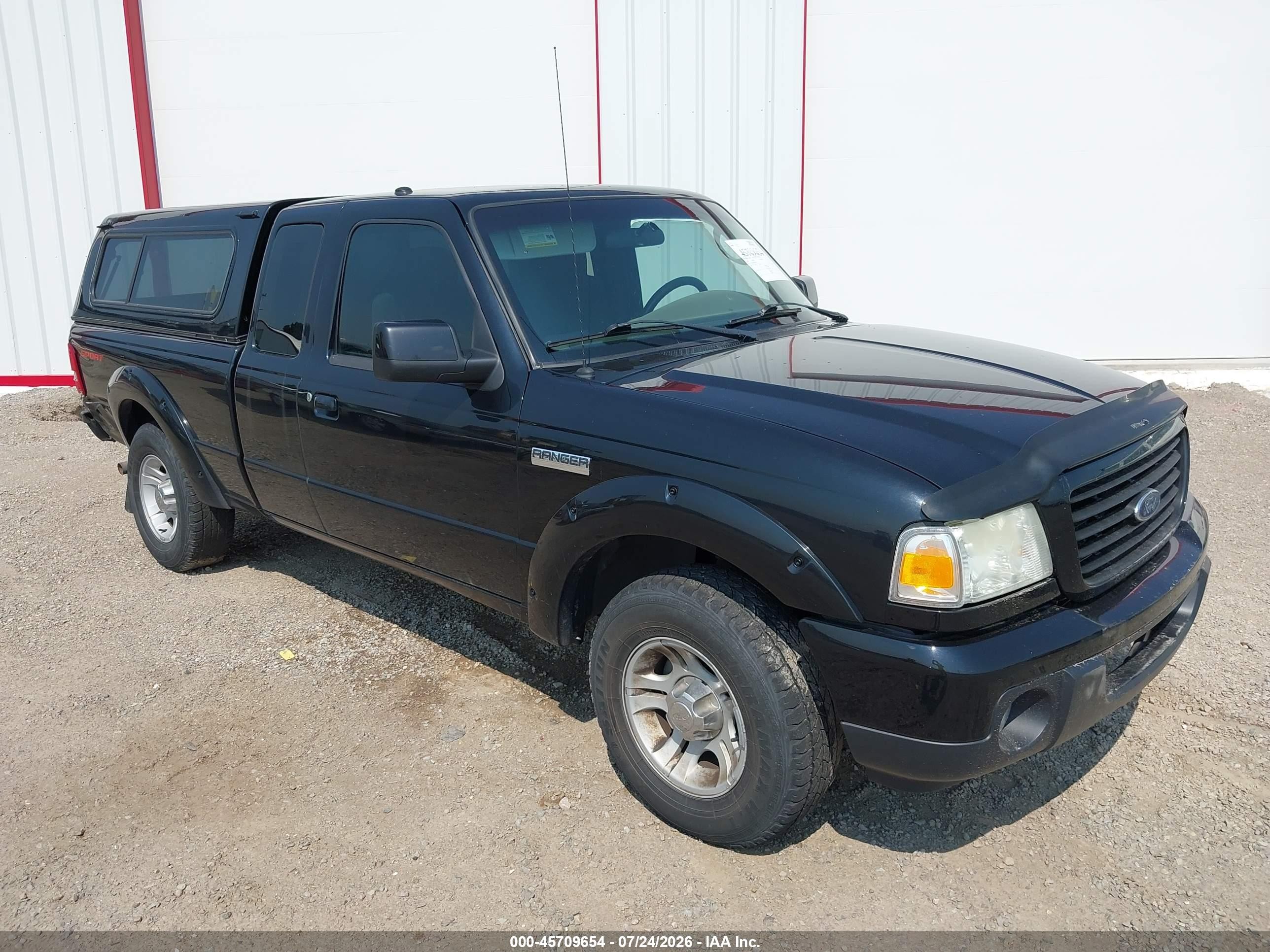 2009 Ford Ranger Sport/xlt Black vin: 1FTYR44E69PA60102