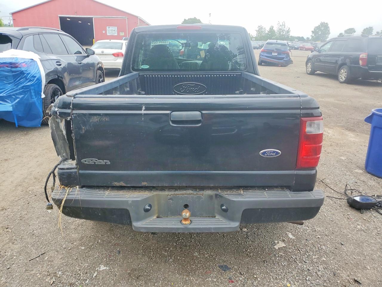 2002 Ford Ranger Super Cab Black vin: 1FTYR44E72PB69240