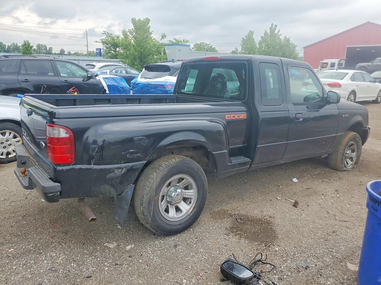 2002 Ford Ranger Super Cab Black vin: 1FTYR44E72PB69240