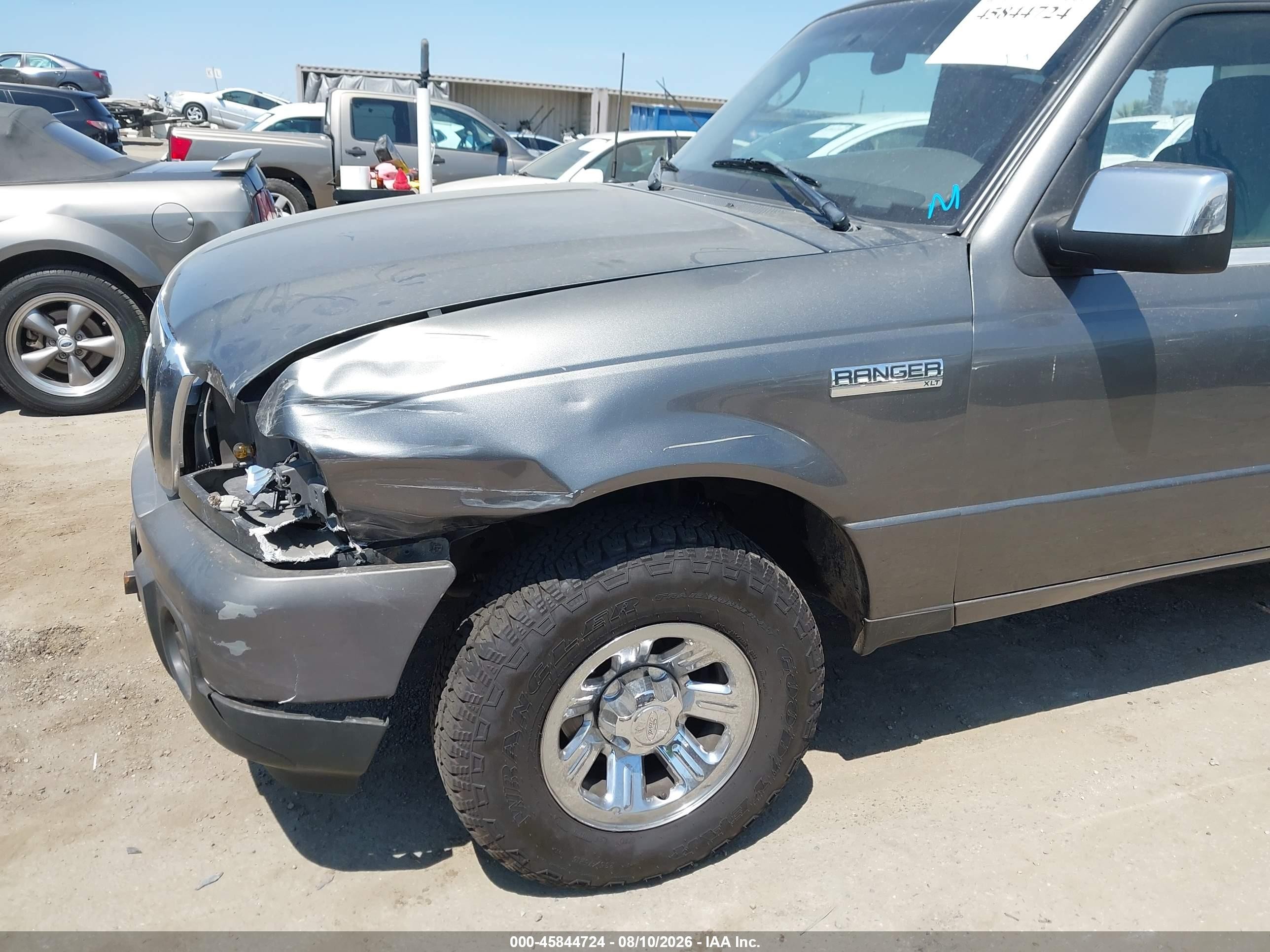 2008 Ford Ranger Sport/xlt Gray vin: 1FTYR44E78PA48233