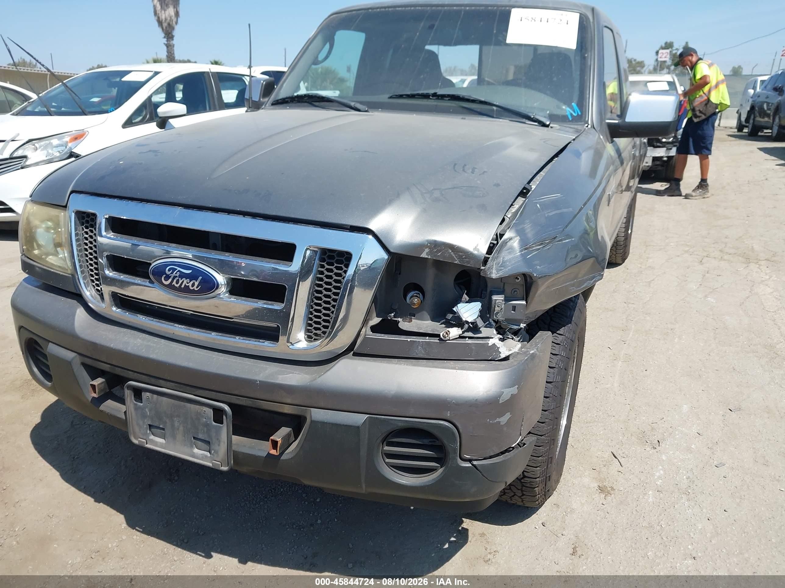 2008 Ford Ranger Sport/xlt Gray vin: 1FTYR44E78PA48233