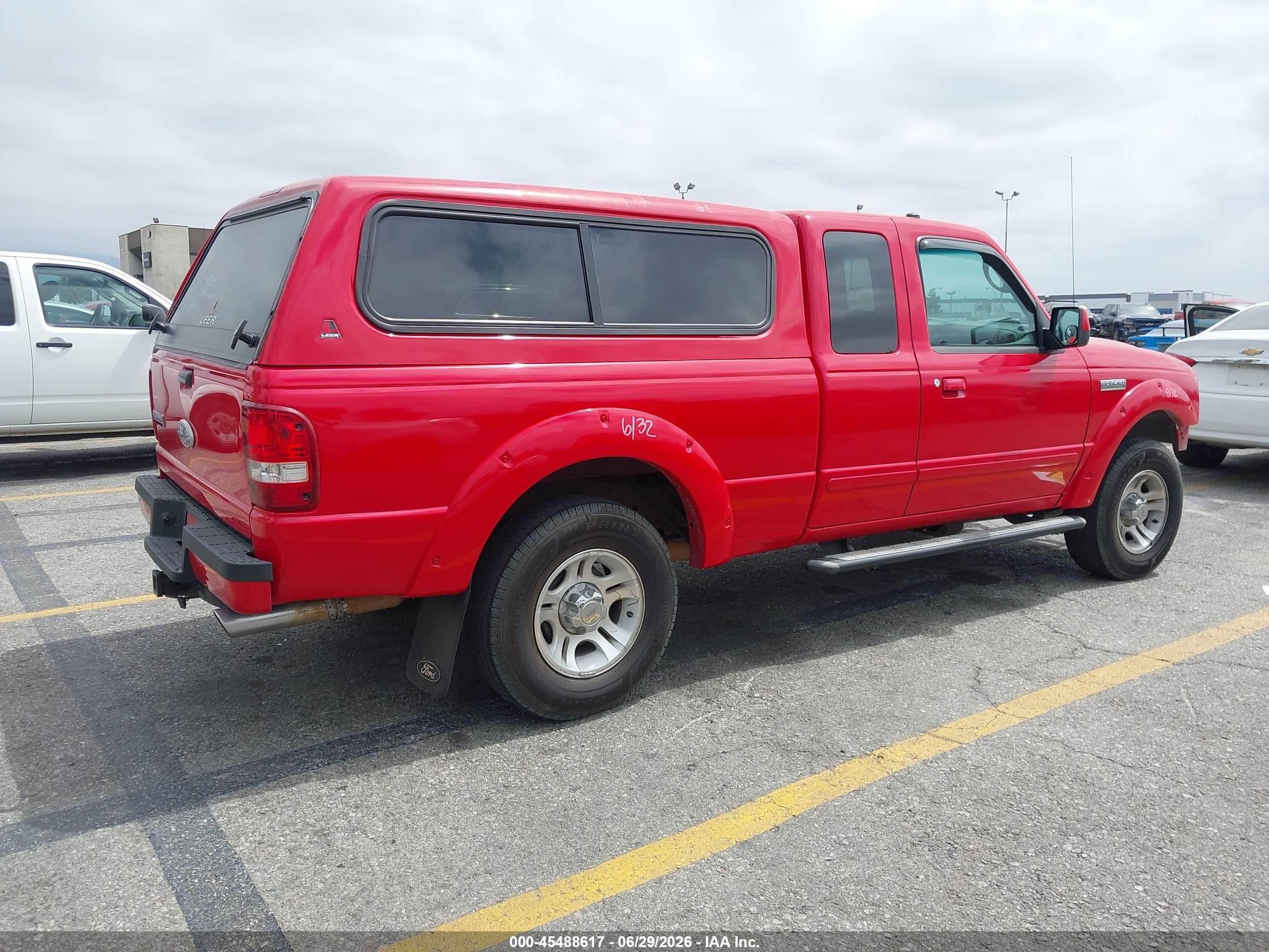 2009 Ford Ranger Sport/xlt Red vin: 1FTYR44E79PA06307