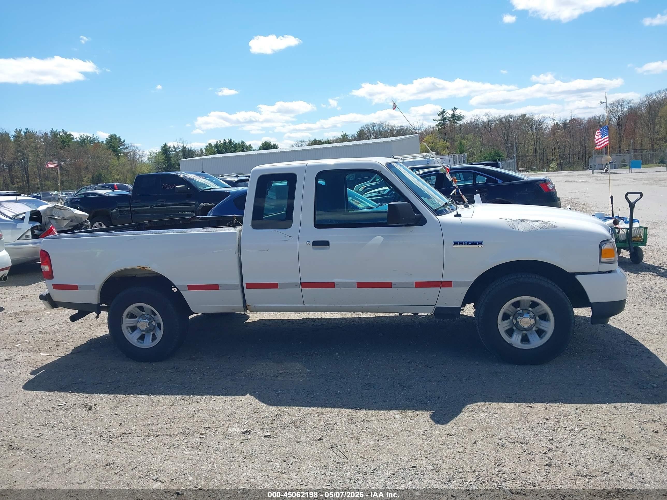 2009 Ford Ranger Sport/xlt White vin: 1FTYR44E79PA54518
