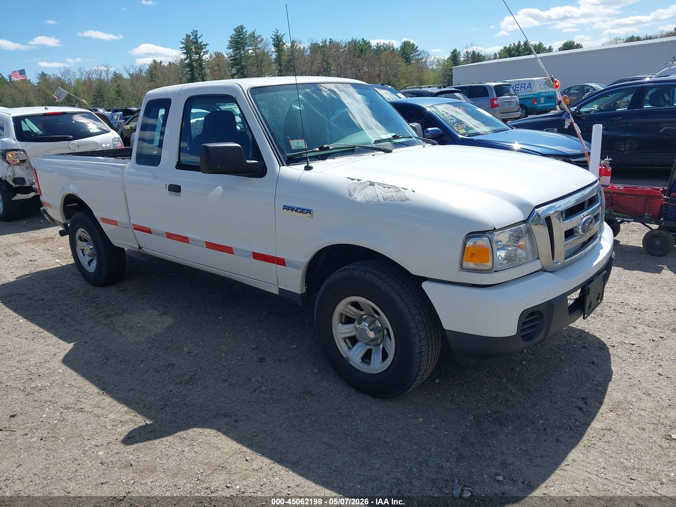 2009 Ford Ranger Sport/xlt White vin: 1FTYR44E79PA54518
