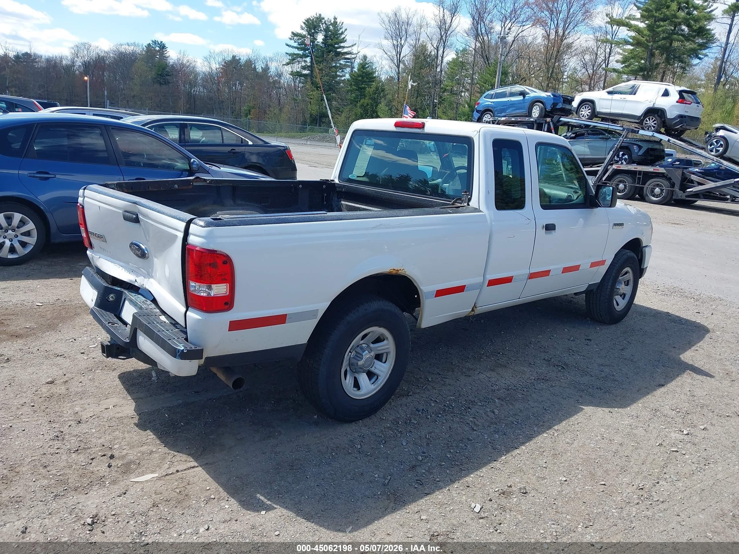 2009 Ford Ranger Sport/xlt White vin: 1FTYR44E79PA54518